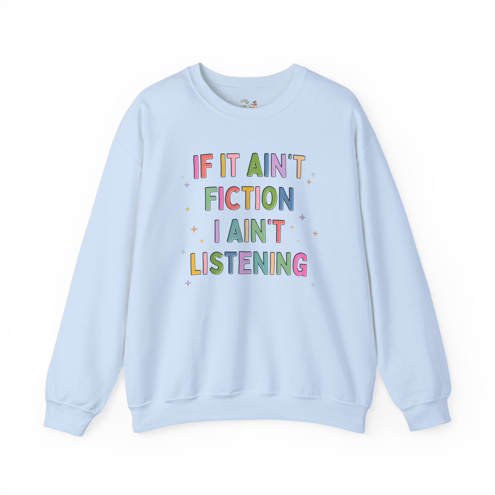 Book Lover Sweatshirt for Friend Who Loves Romantasy Novels or Historical Fiction, Cute Bookish Shirt, Reader or School Librarian, Bookworm - Opal and June