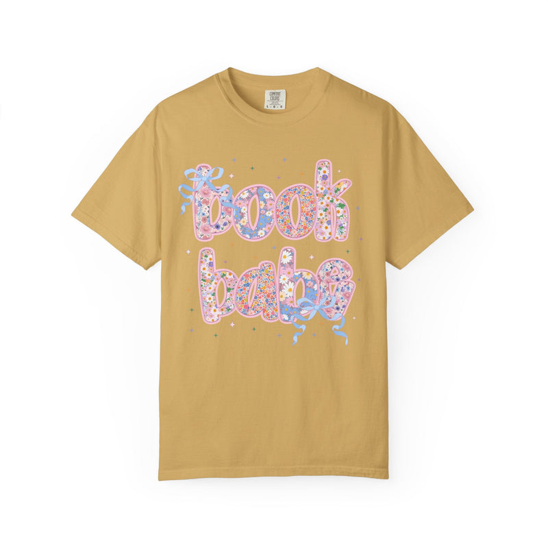 Book Lover Tee Shirt for Romance Reader or Book Author, Cute Floral Dreamcore T-Shirt with Bows for Bookworm, Boho Reading Tee with Flowers - Opal and June
