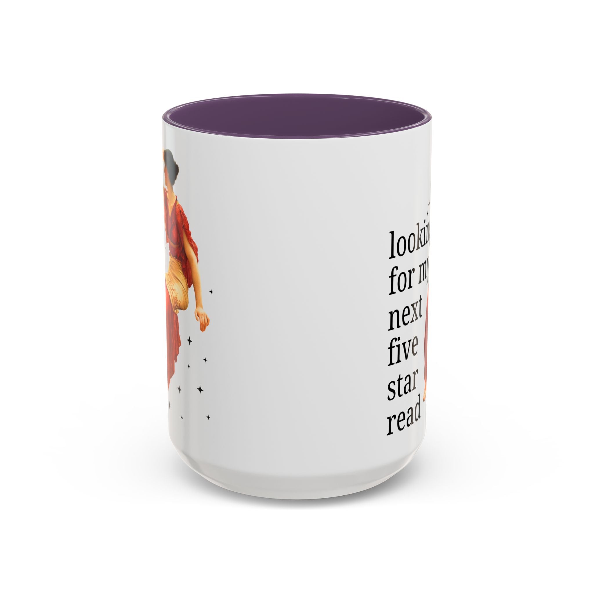 Bookish Art History Coffee Mug: Looking For My Next Five Star Reader, Silly Book Lover 15 Oz Coffee Mug for Bookworm Who Loves 19th Century Art - Opal and June