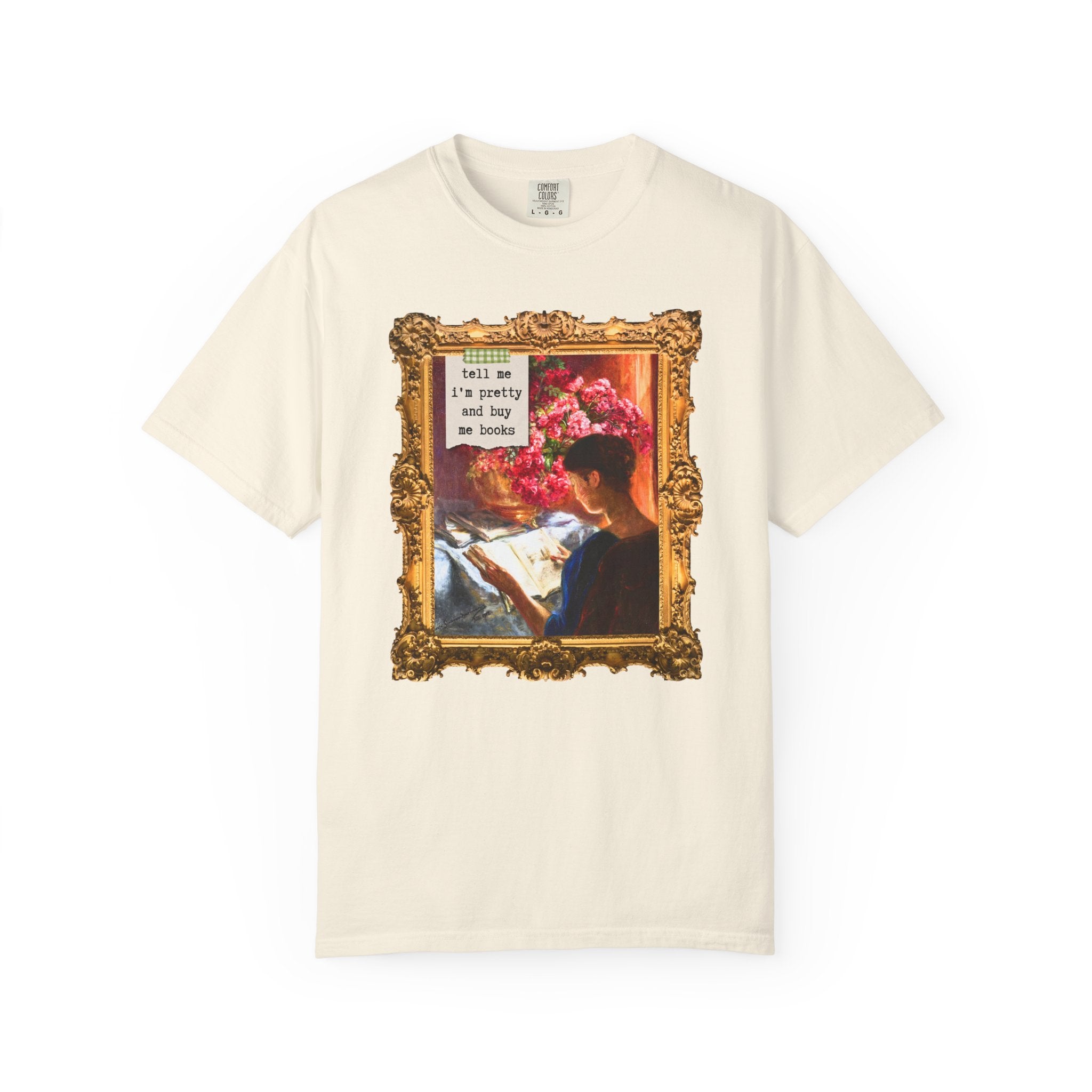 Bookish Art History Tee Shirt: Buy Me Books and Tell Me I'm Pretty - Opal and June