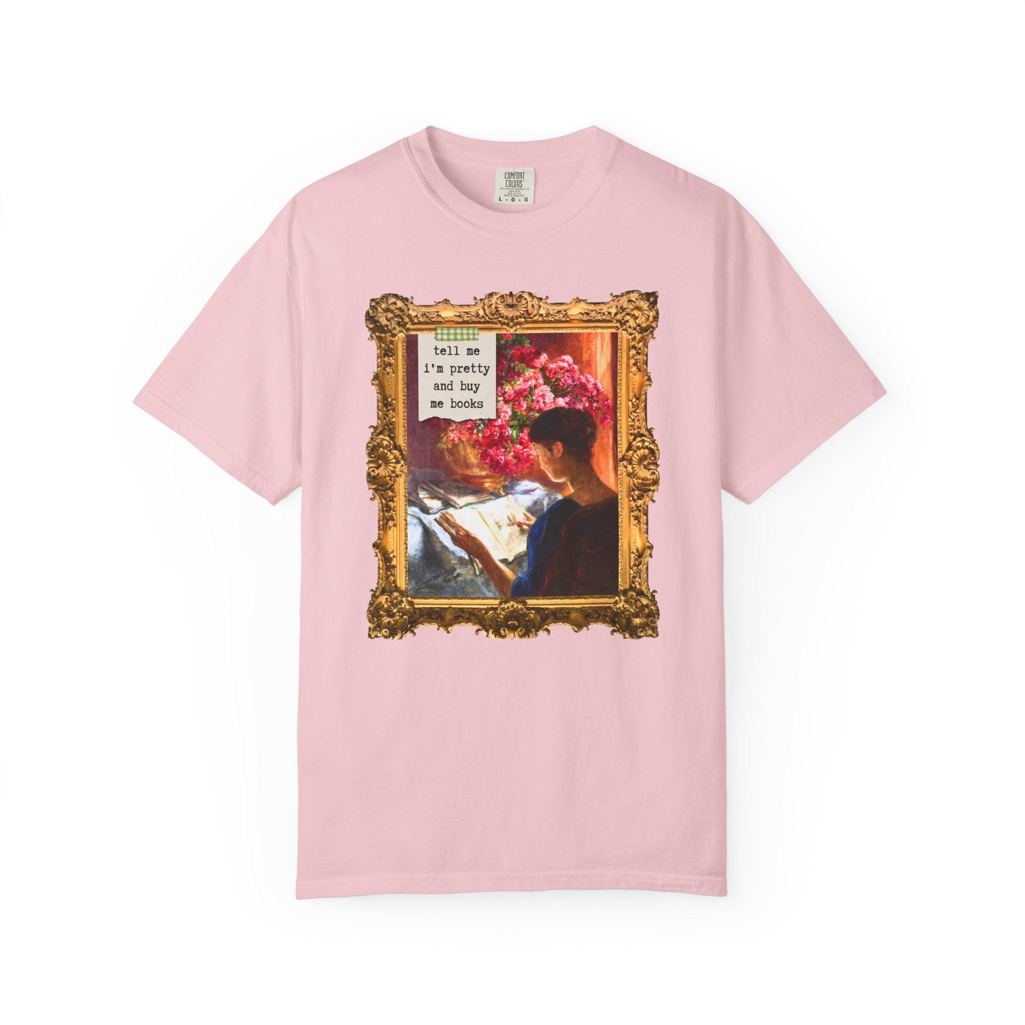 Bookish Art History Tee Shirt: Buy Me Books and Tell Me I'm Pretty - Opal and June