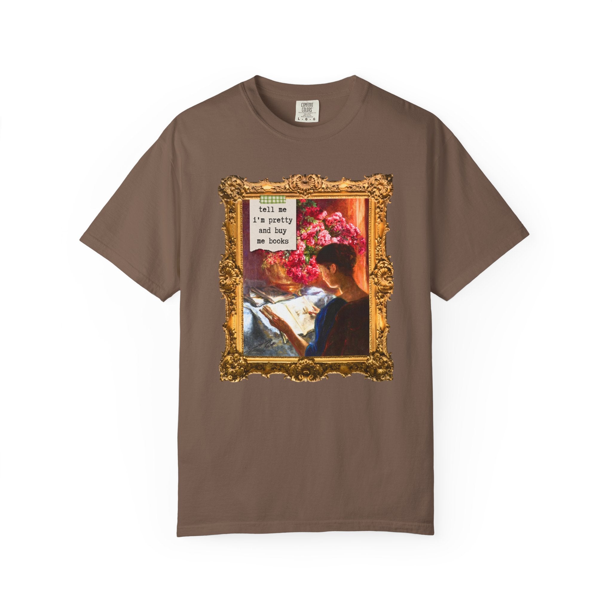 Bookish Art History Tee Shirt: Buy Me Books and Tell Me I'm Pretty - Opal and June