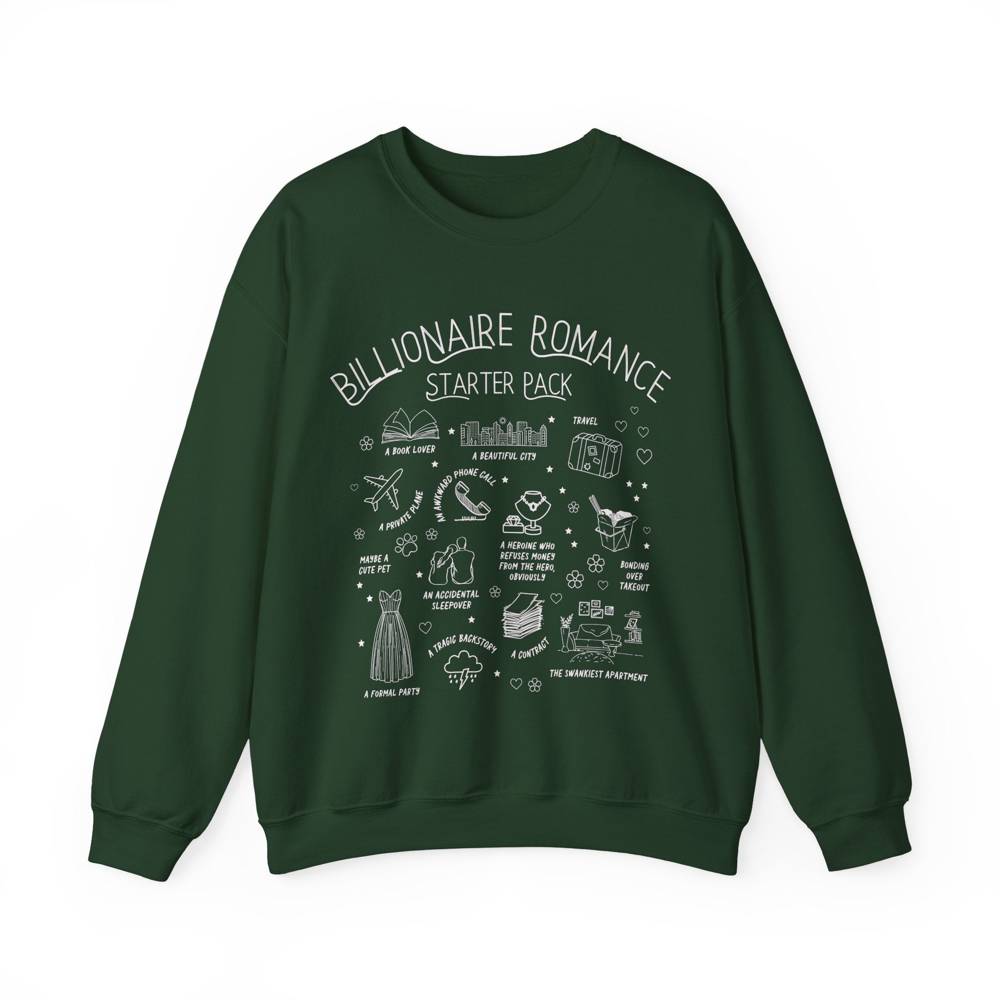 Bookish Billionaire Romance Tropes Sweatshirt - Opal and June