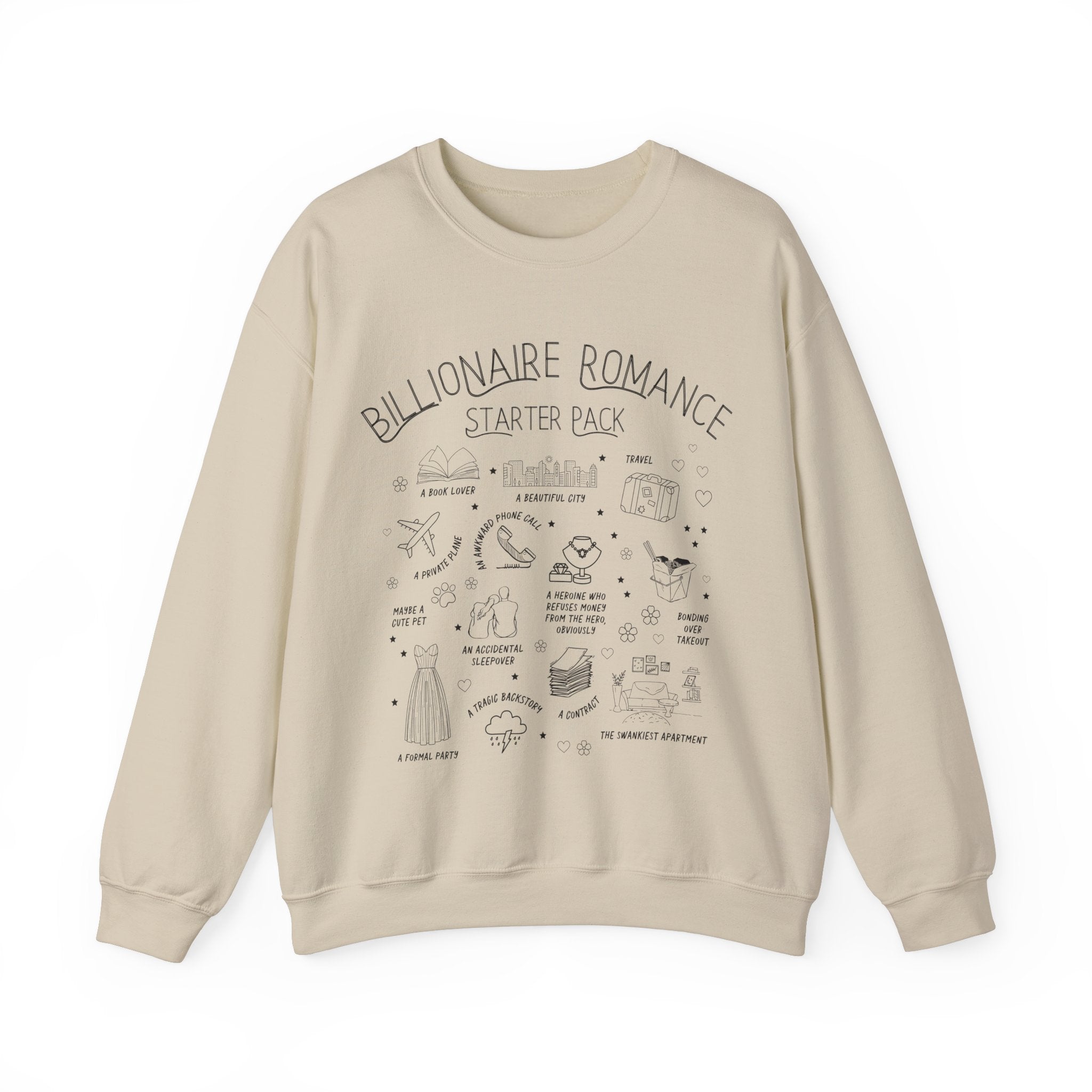 Bookish Billionaire Romance Tropes Sweatshirt - Opal and June