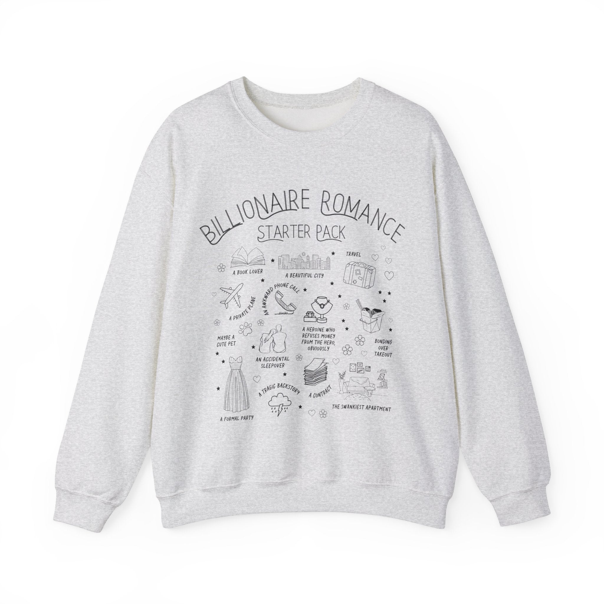 Bookish Billionaire Romance Tropes Sweatshirt - Opal and June