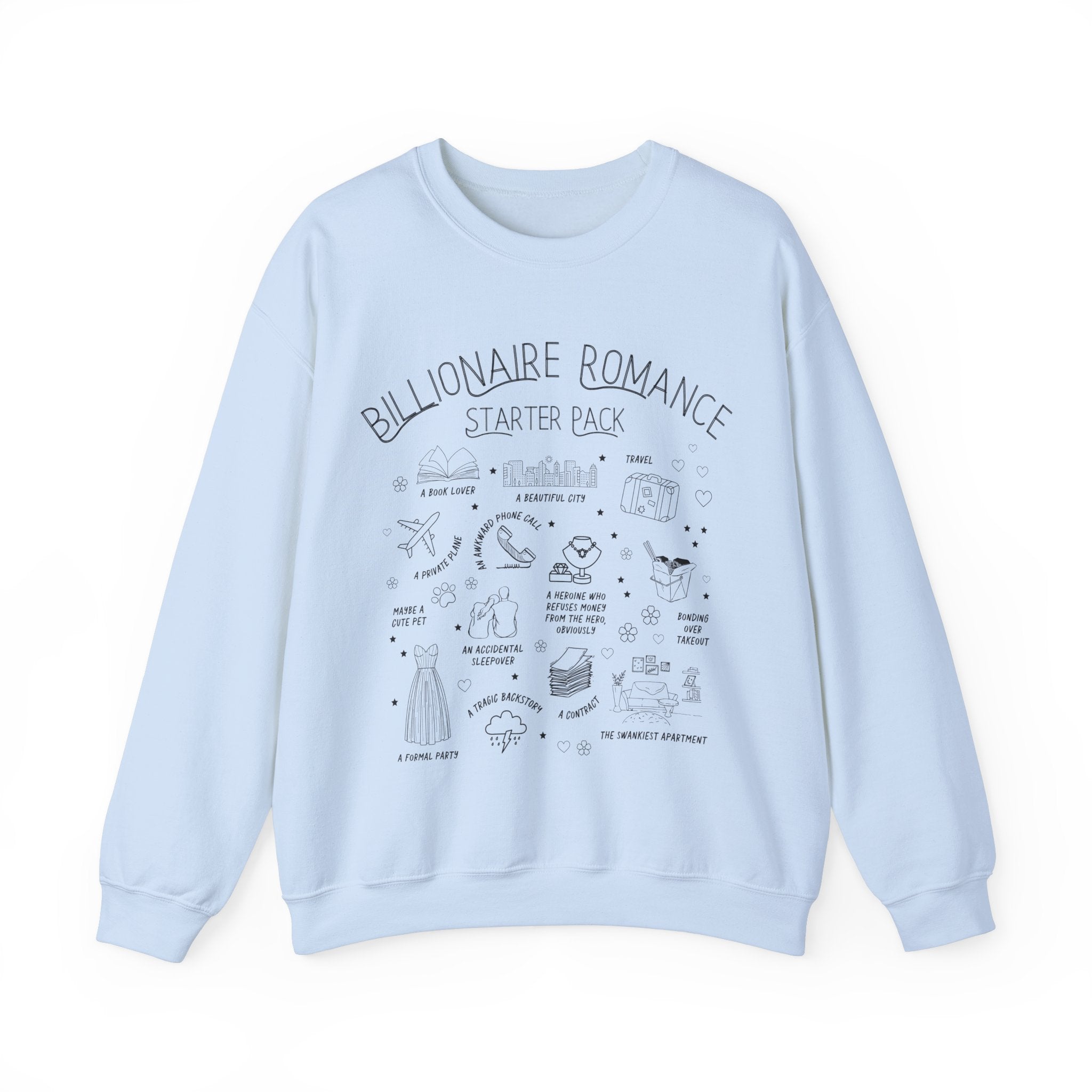 Bookish Billionaire Romance Tropes Sweatshirt - Opal and June