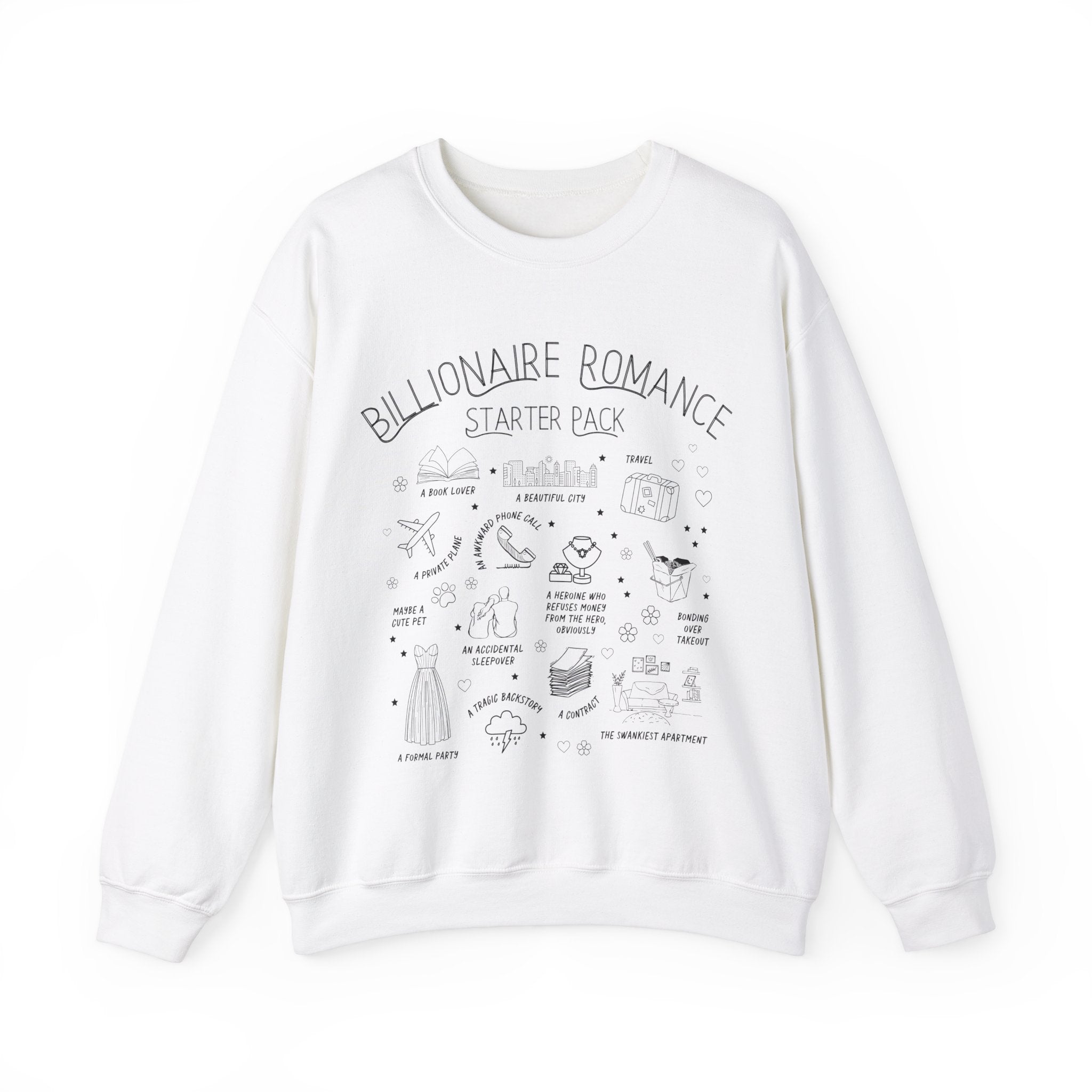 Bookish Billionaire Romance Tropes Sweatshirt - Opal and June