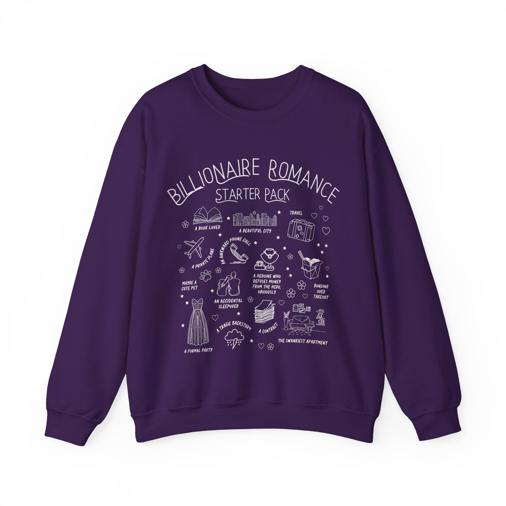 Bookish Billionaire Romance Tropes Sweatshirt - Opal and June
