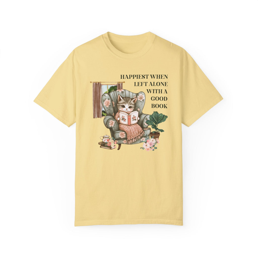 Bookish Cat Lover T-Shirt for Cat Mom - Opal and June