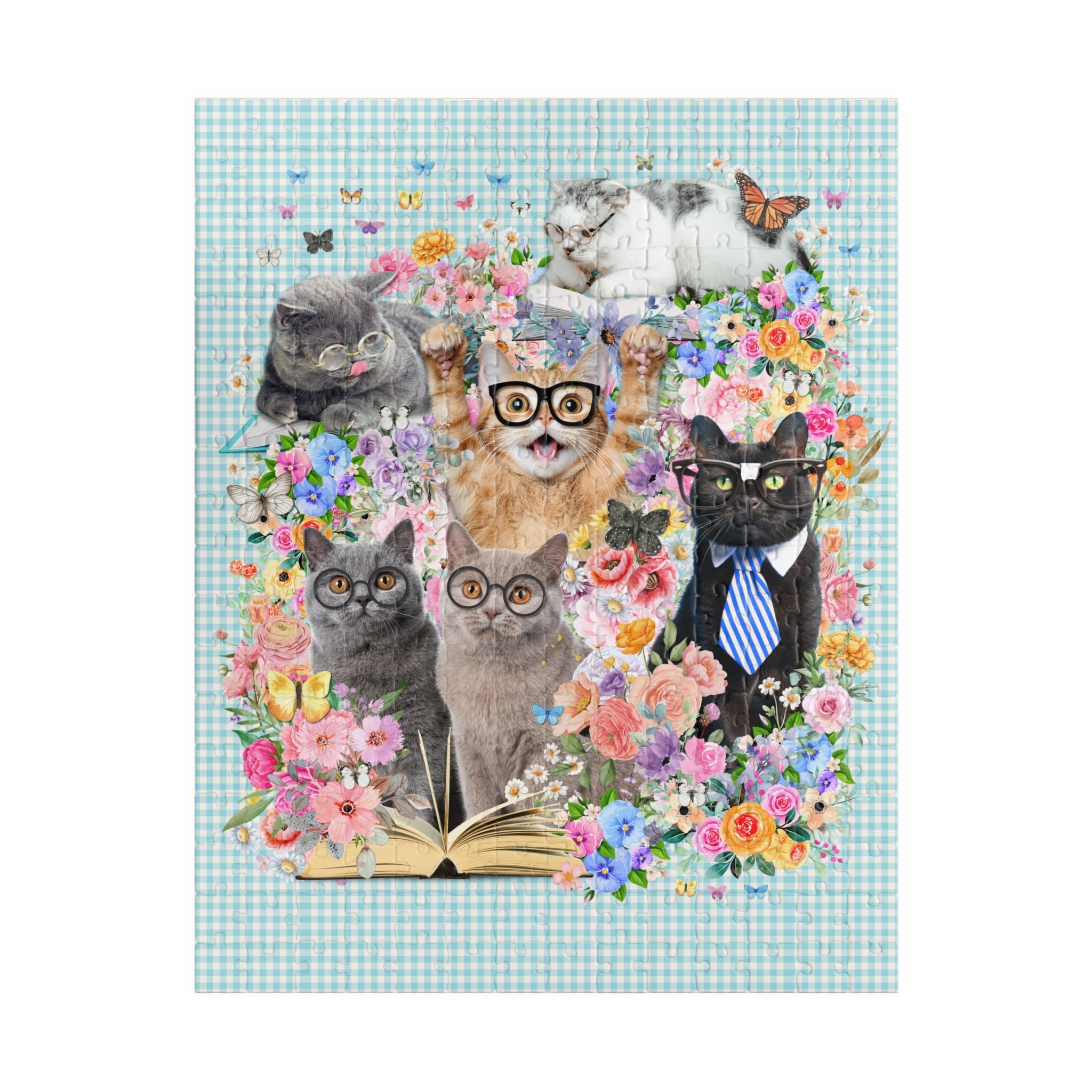 Bookish Cat Teacher Puzzle - Opal and June