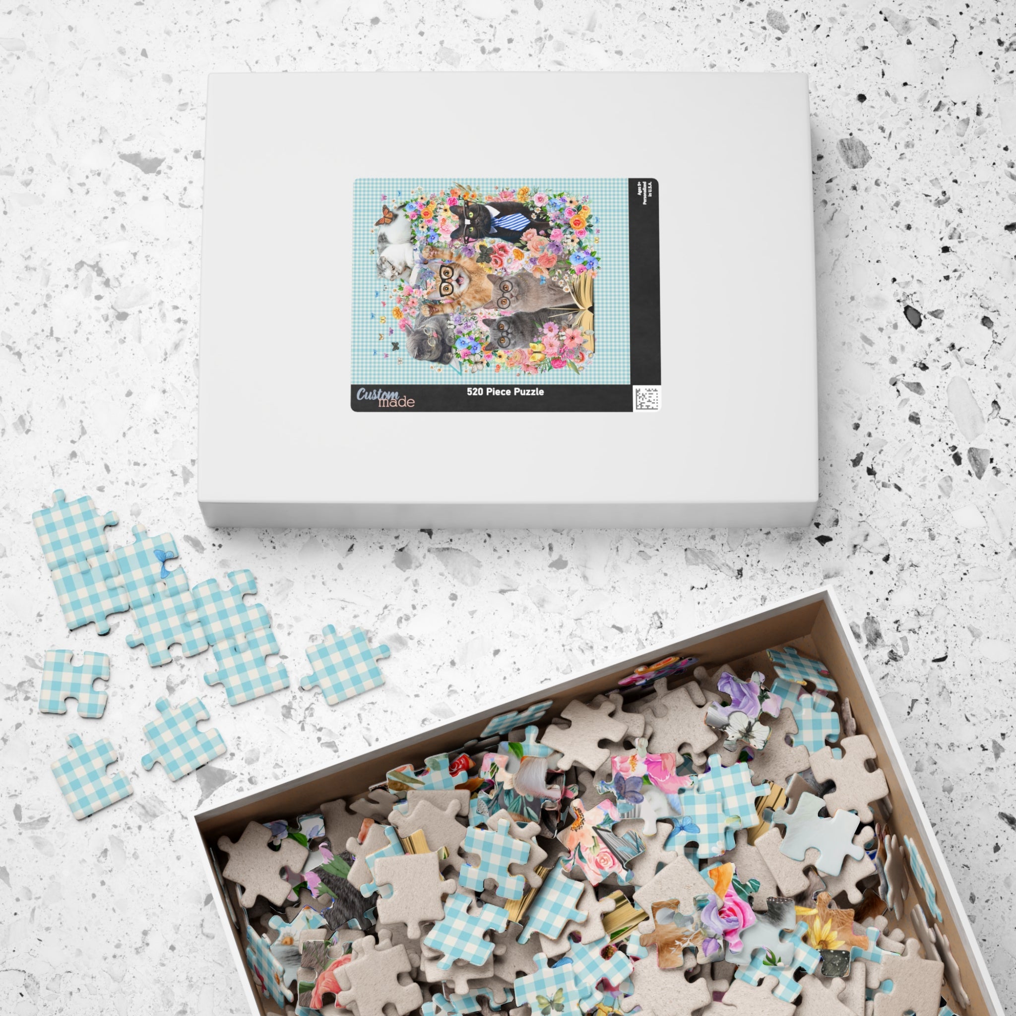 Bookish Cat Teacher Puzzle - Opal and June