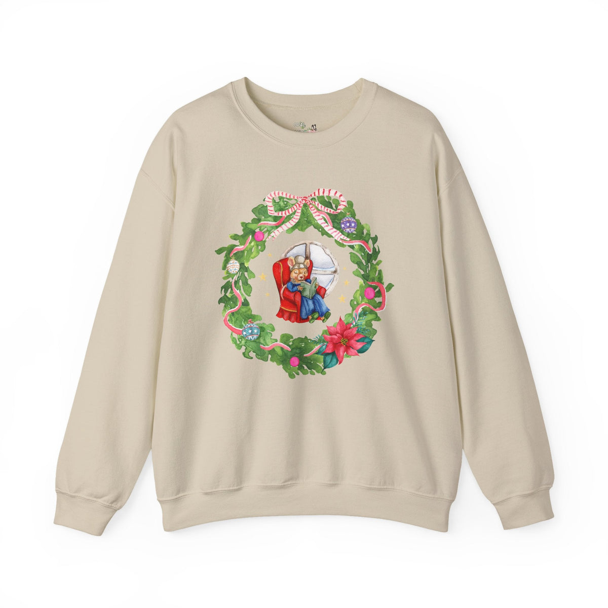 Bookish Christmas Mouse Sweatshirt - Opal and June
