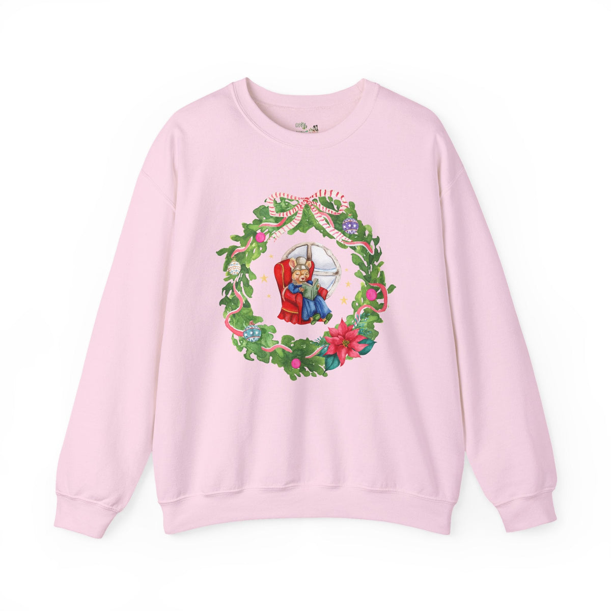 Bookish Christmas Mouse Sweatshirt - Opal and June