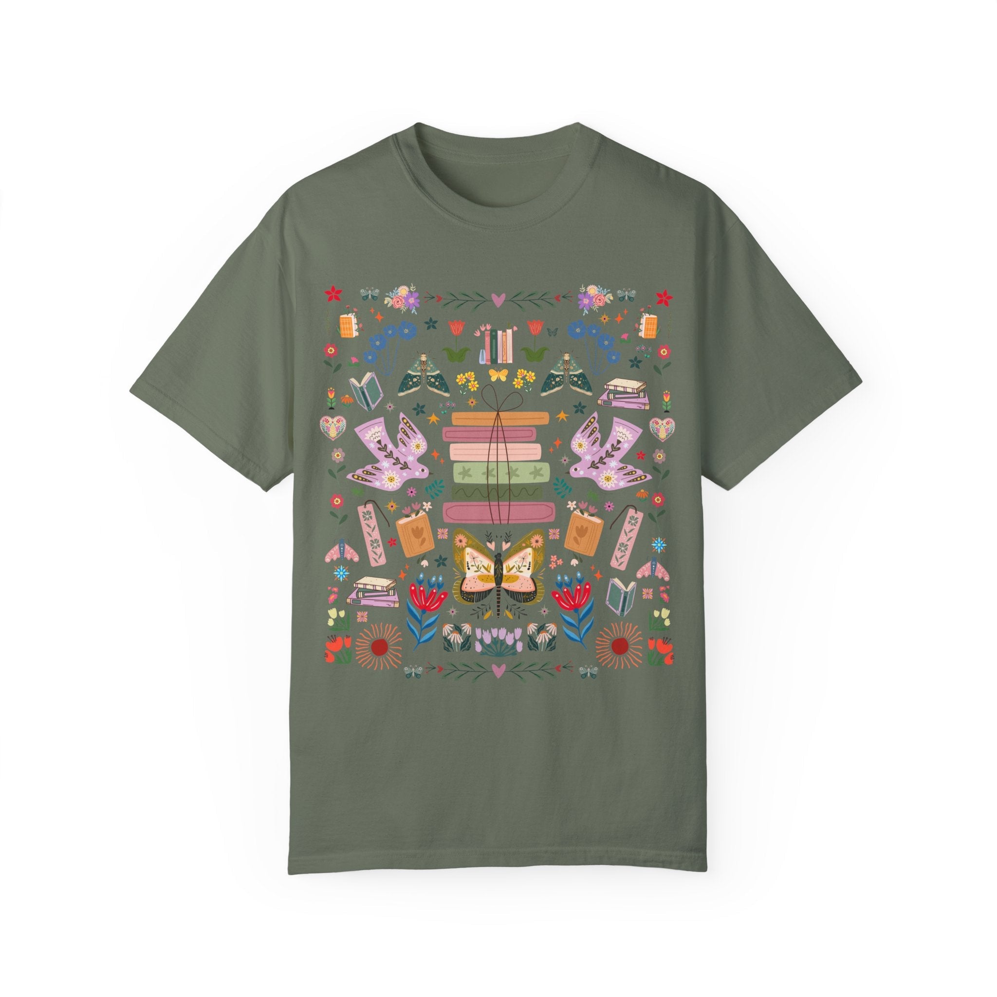 Bookish Folk Art Tee - Opal and June