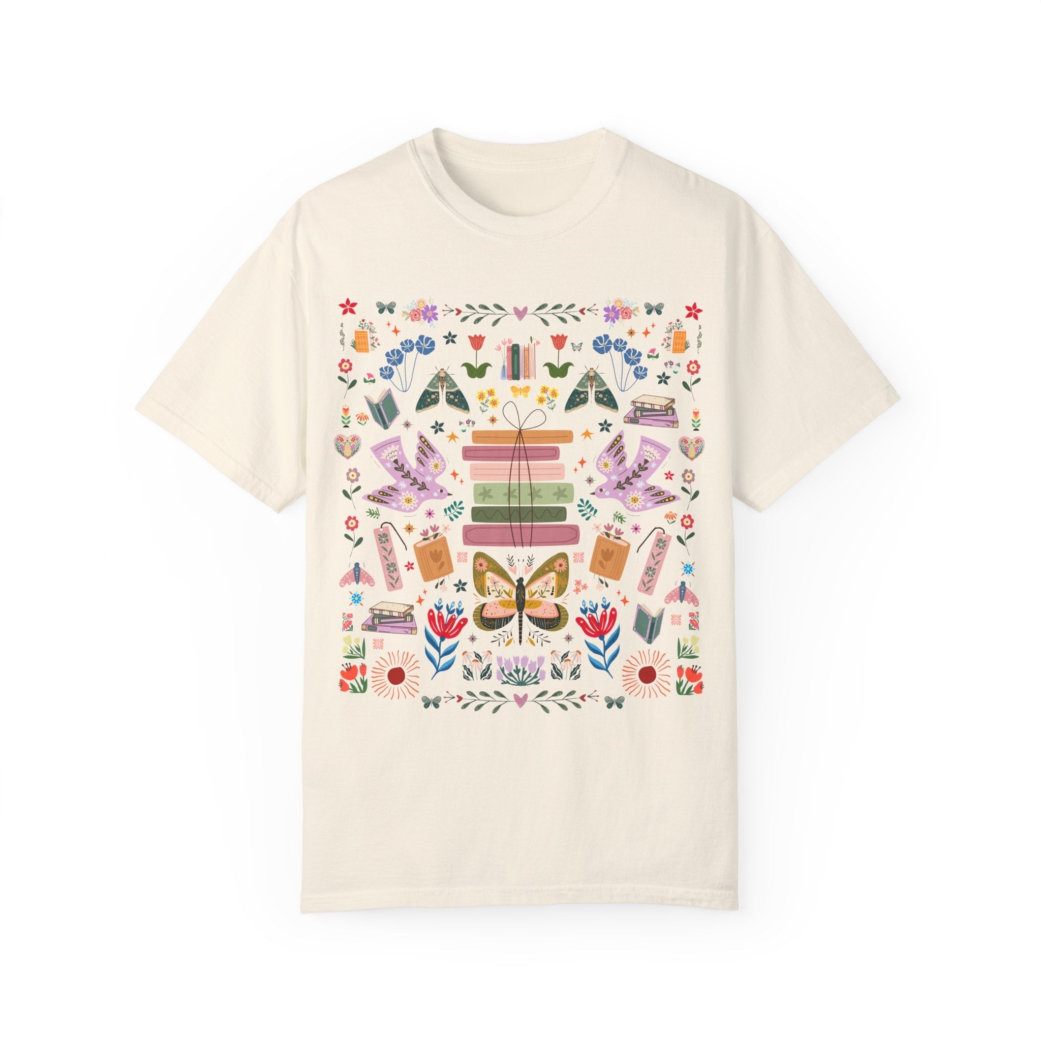 Bookish Folk Art Tee - Opal and June