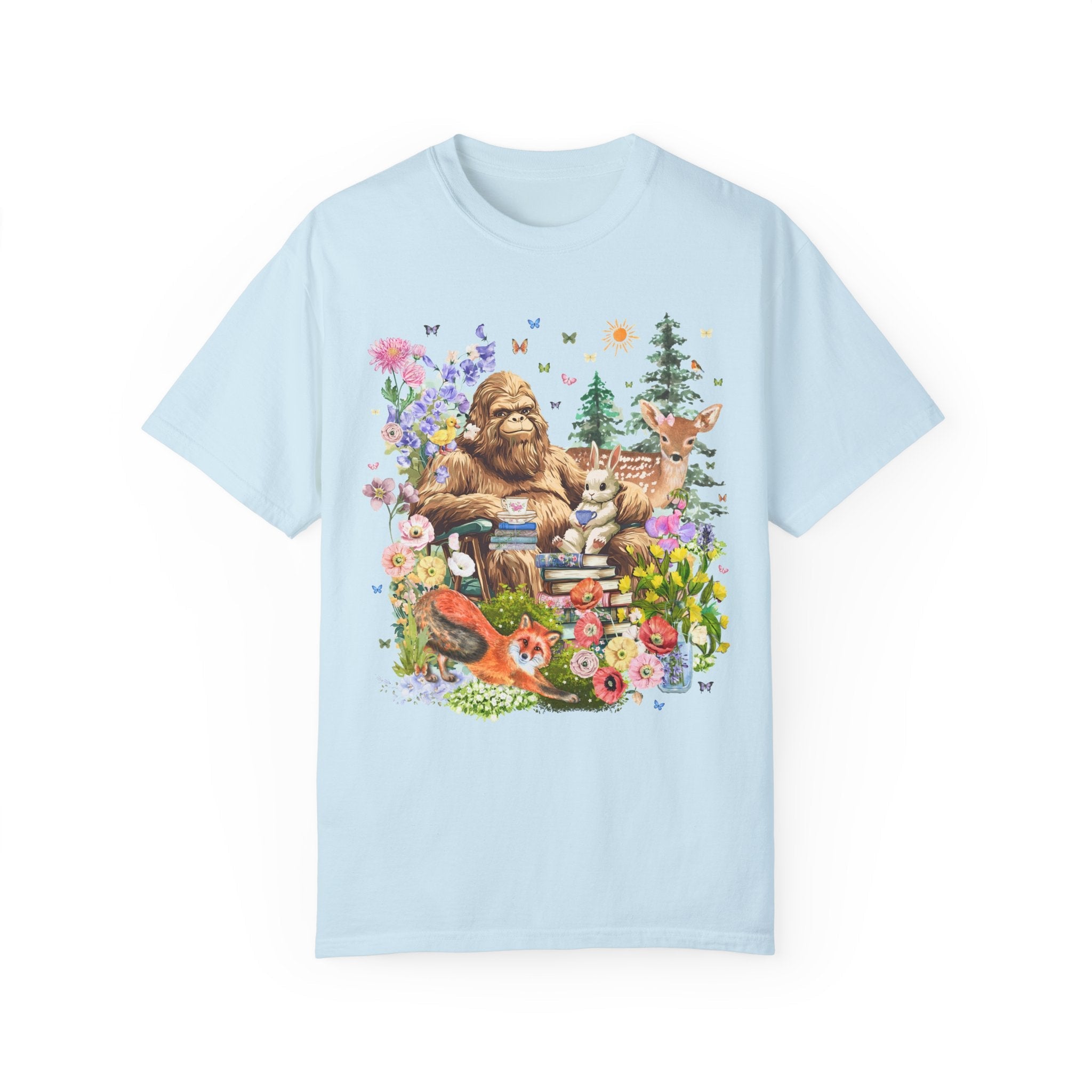 Bookish Forestcore Boho Sasquatch Tee - Opal and June