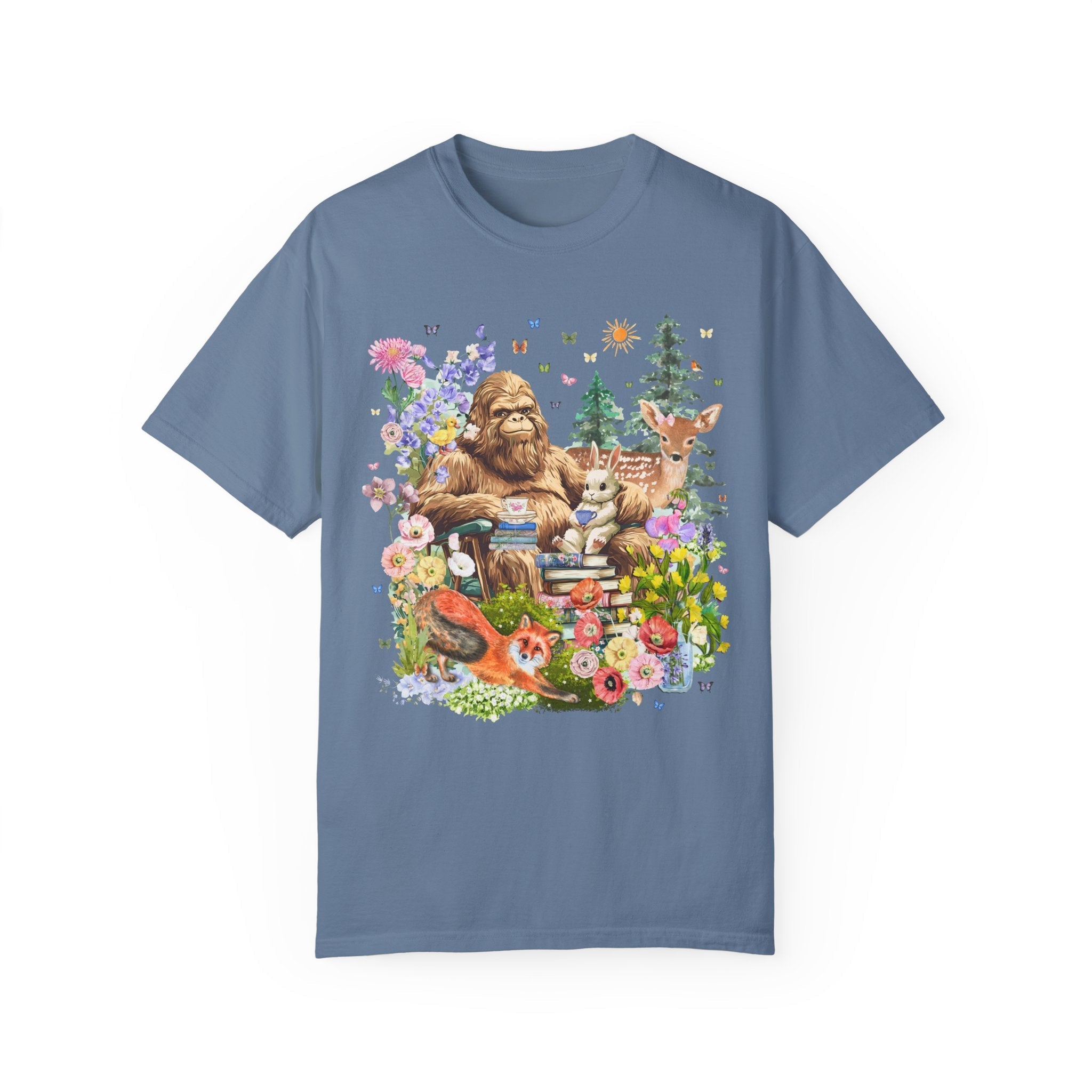 Bookish Forestcore Boho Sasquatch Tee - Opal and June
