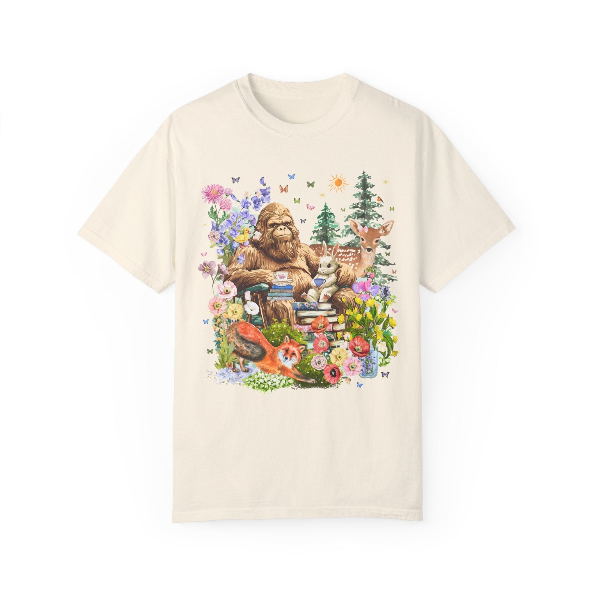 Bookish Forestcore Boho Sasquatch Tee - Opal and June