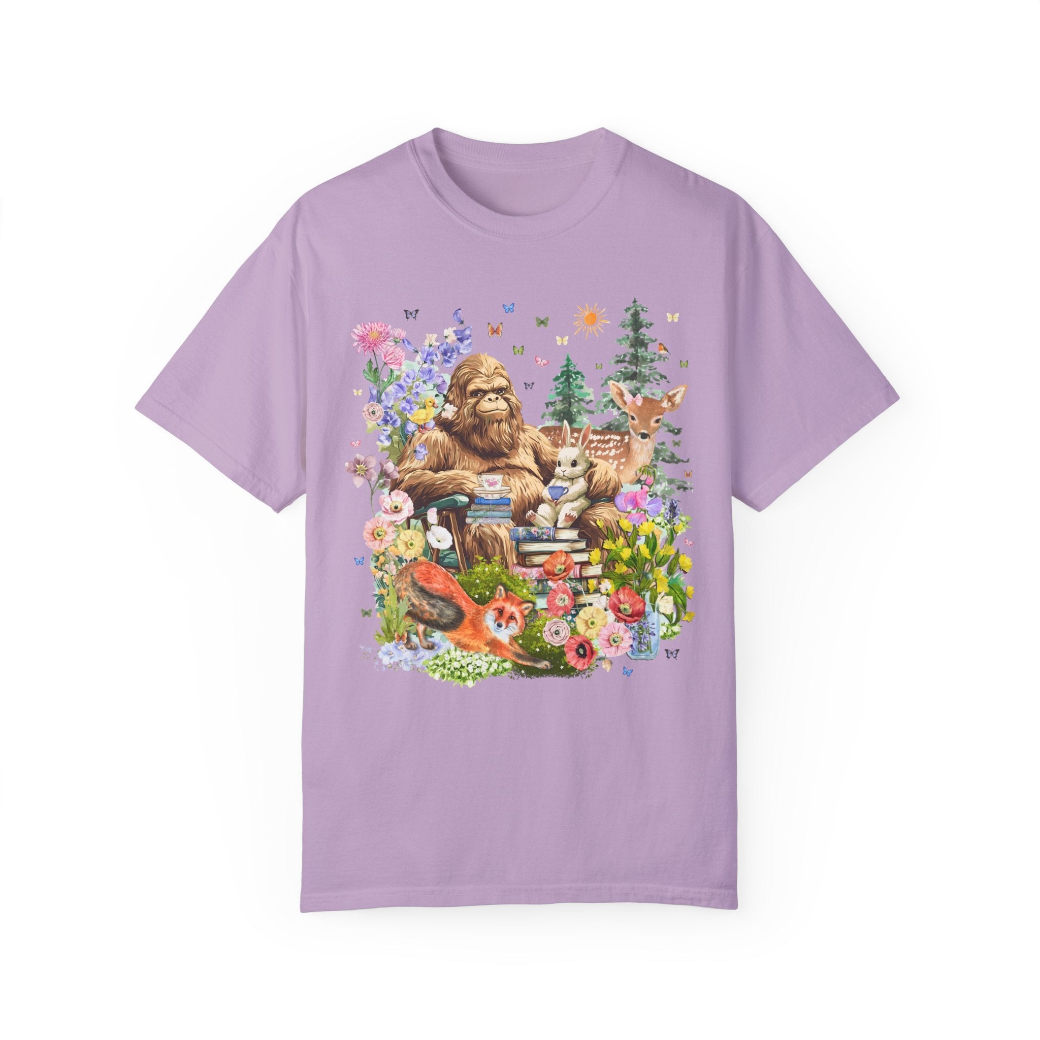 Bookish Forestcore Boho Sasquatch Tee - Opal and June