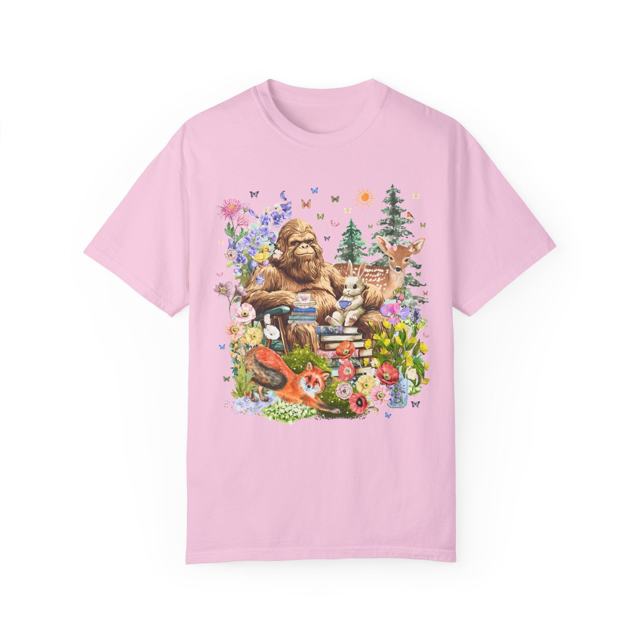Bookish Forestcore Boho Sasquatch Tee - Opal and June
