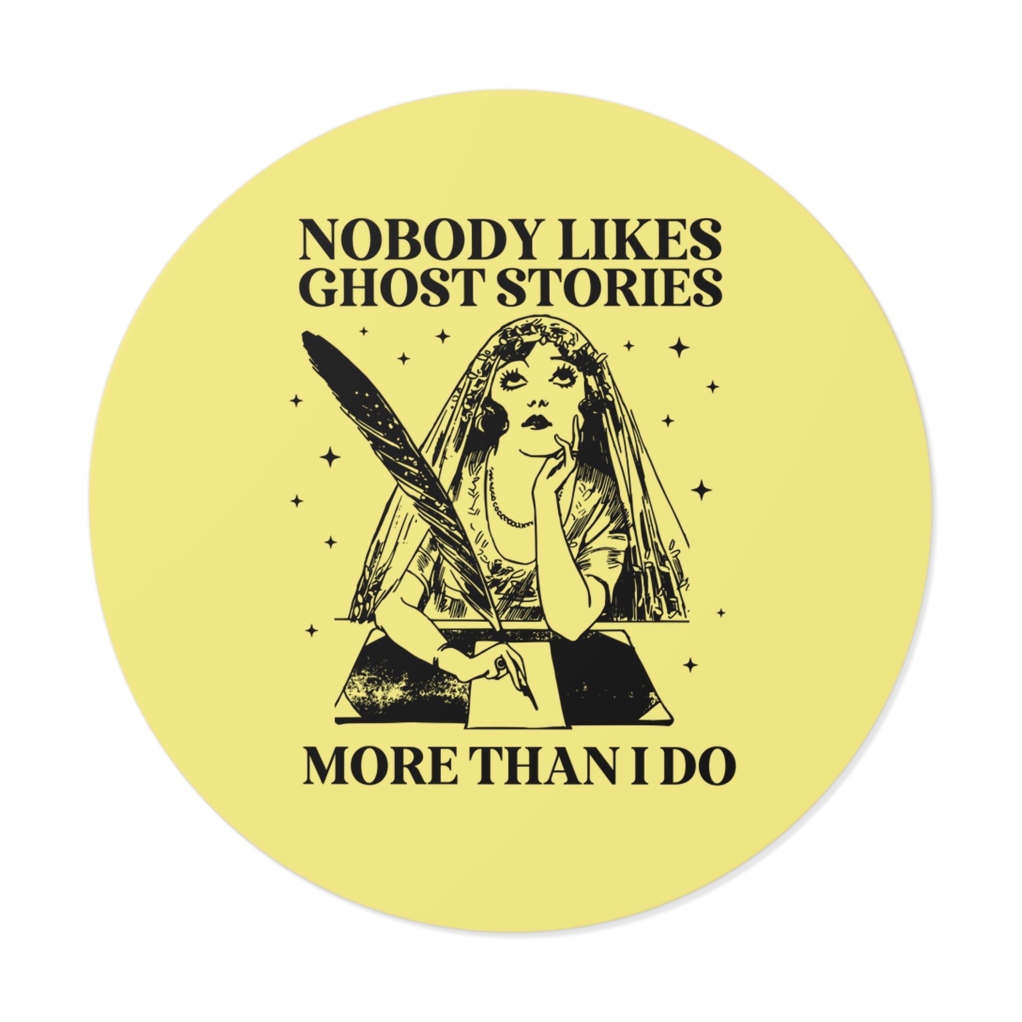 Bookish Halloween Sticker for Horror Book Author or Friend Who Loves Ghost Stories, Funny Book Lover Gift Idea for Spooky Season or Fall - Opal and June