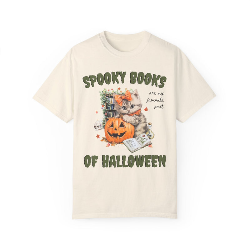 Bookish Halloween Tee Shirt for Cat Lover - Opal and June