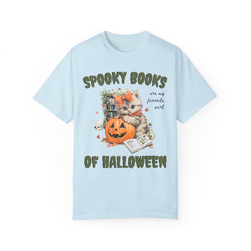 Bookish Halloween Tee Shirt for Cat Lover - Opal and June