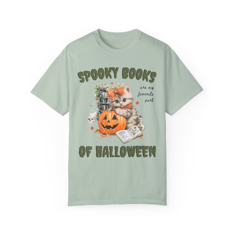 Bookish Halloween Tee Shirt for Cat Lover - Opal and June