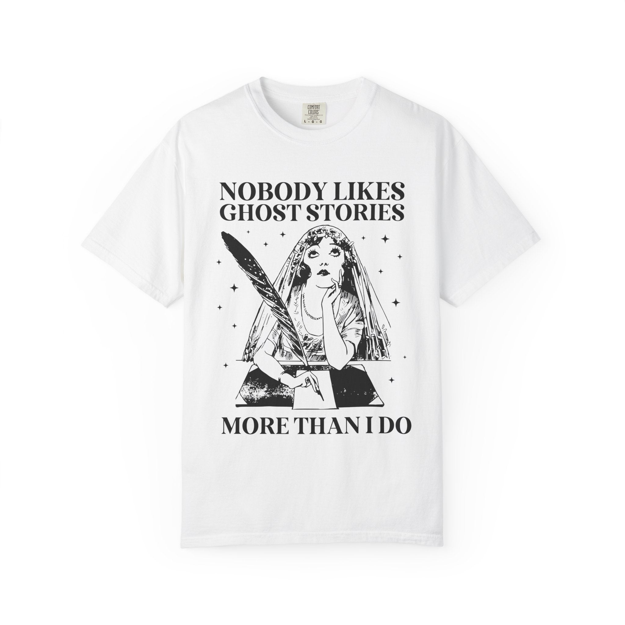 Bookish Halloween Tee Shirt for Horror Book Author or Friend Who Loves Ghost Stories, Funny Book Lover Gift Idea for Spooky Season or Fall - Opal and June