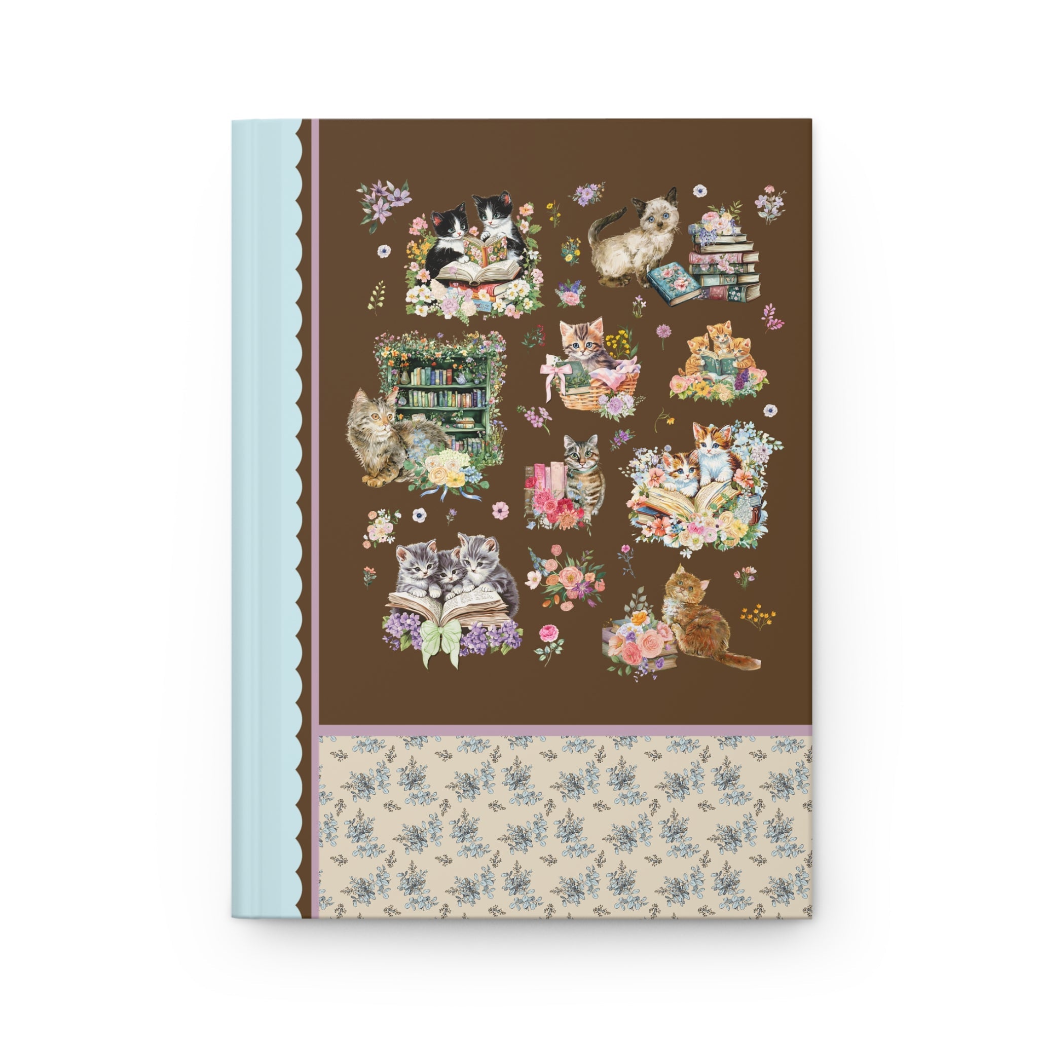Bookish Kitten Notebook - Opal and June