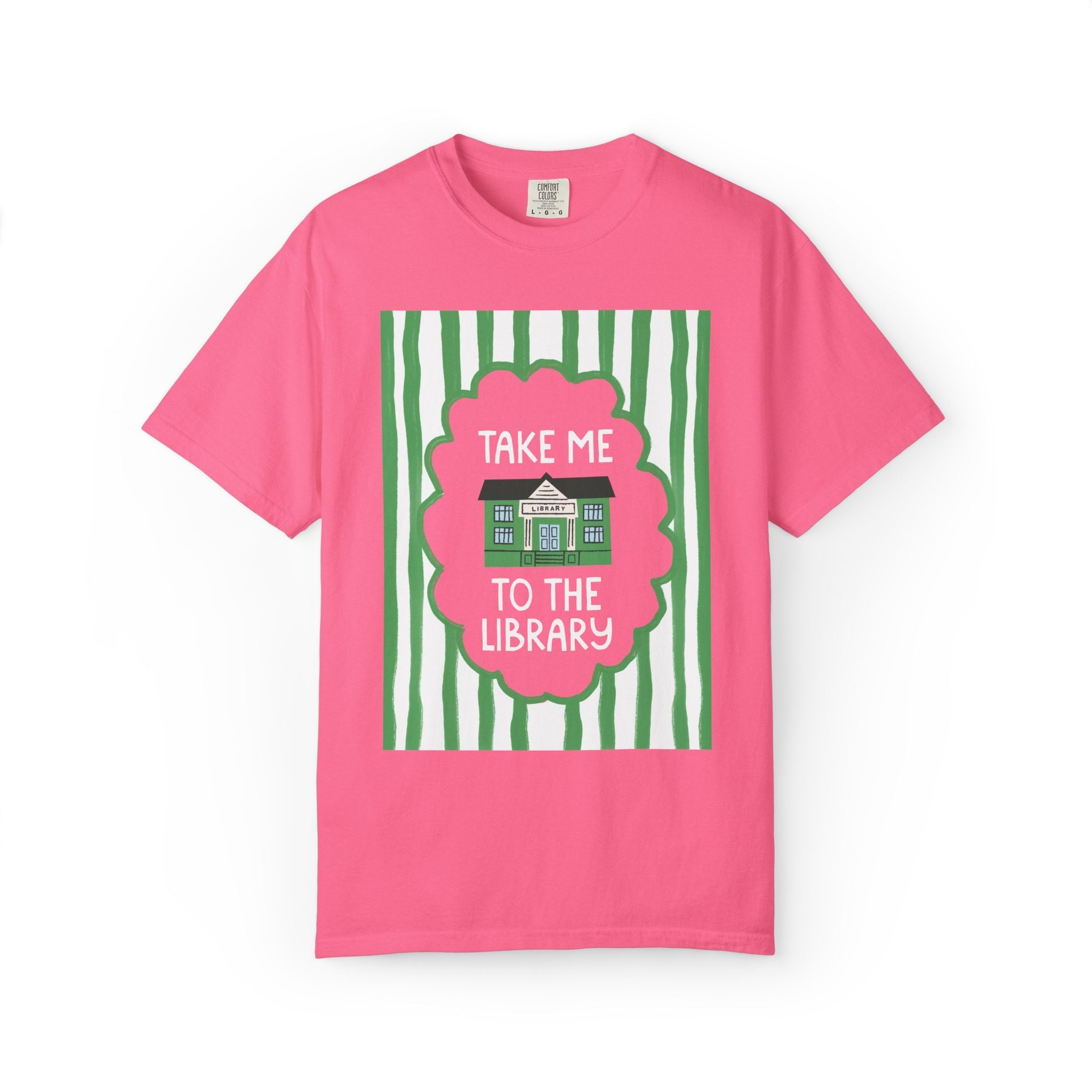 Bookish Librarian Tee Shirt for Bookworm or Romance Reader: Take Me To the Library, Silly Reading Teacher T-Shirt for Friend Who Loves Books - Opal and June