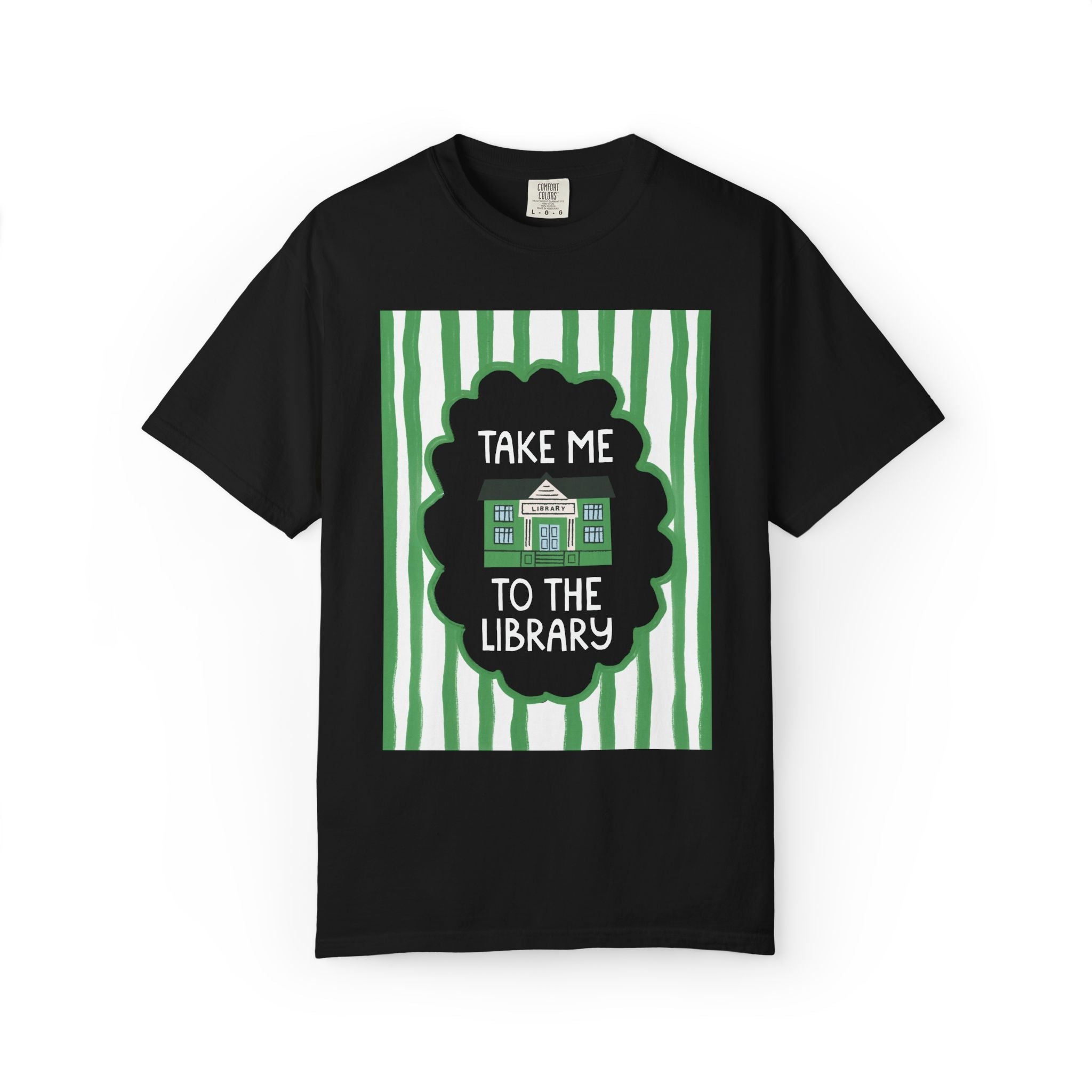 Bookish Librarian Tee Shirt for Bookworm or Romance Reader: Take Me To the Library, Silly Reading Teacher T-Shirt for Friend Who Loves Books - Opal and June