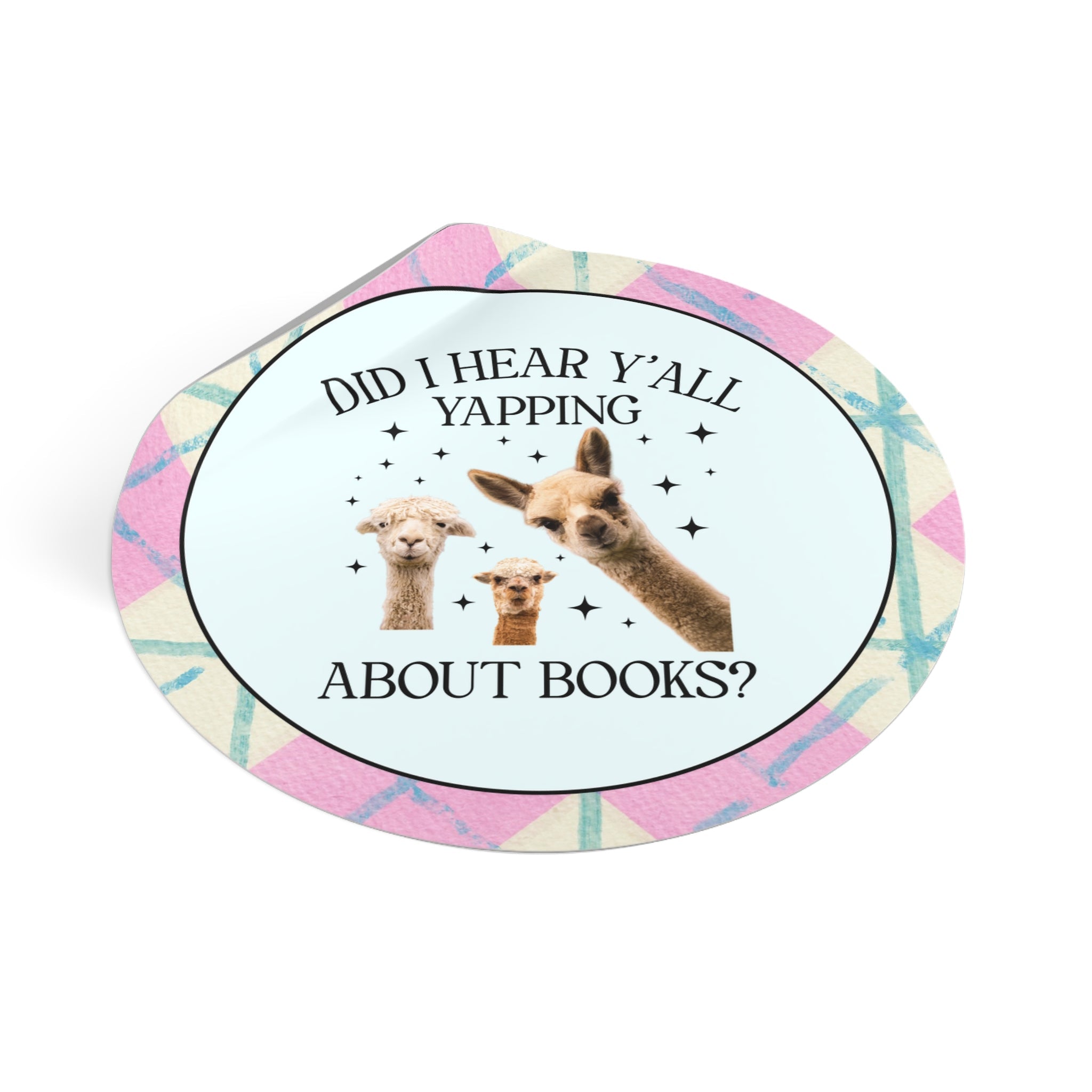 Bookish Llama Sticker for Bookworm or School Librarian - Opal and June