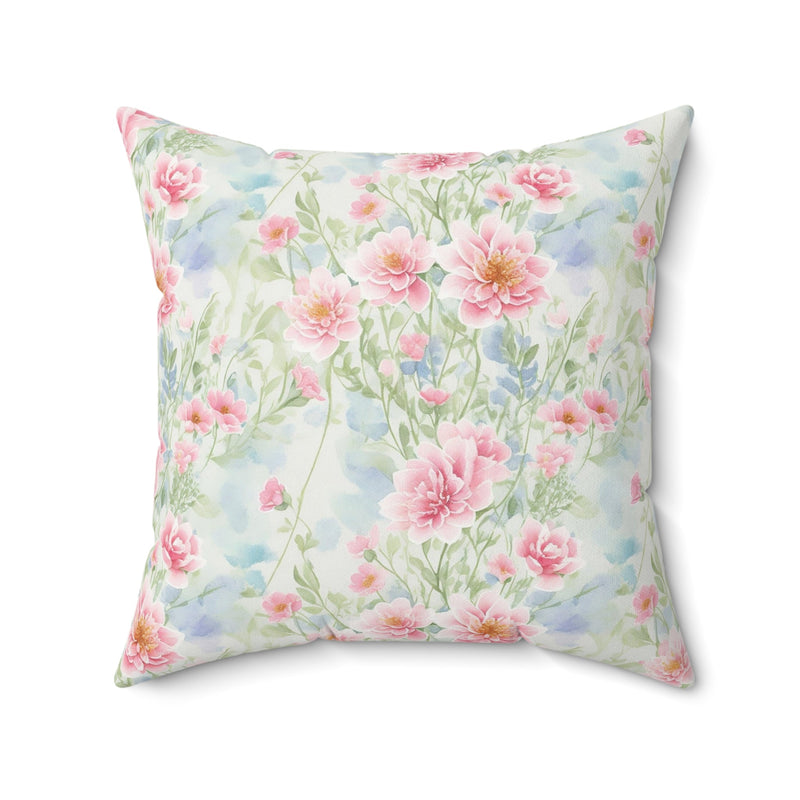 Bookish Pillow with Cottagecore Flowers: Read More Books, Cute Lilac Whimsigoth Decor, Romance Reader, Literature Professor, Bookworm Gift - Opal and June