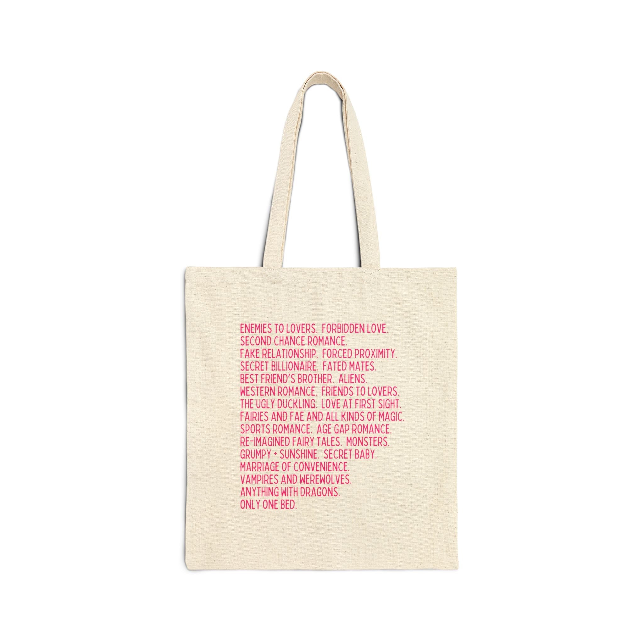 Bookish Romance Tropes Tote for Bookworm Who Loves Romance Tropes - Opal and June