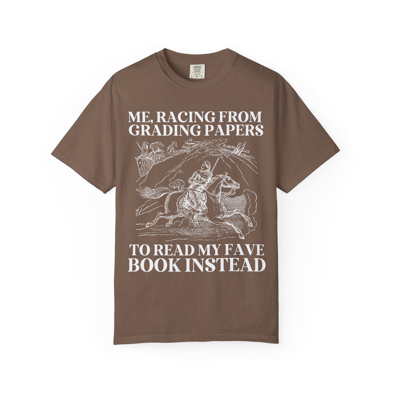 Bookish Teacher Tee Shirt with Funny Saying, High School Teacher Shirt, Funny Sarcastic Grading Tee for Junior High Teacher Who Loves Books - Opal and June