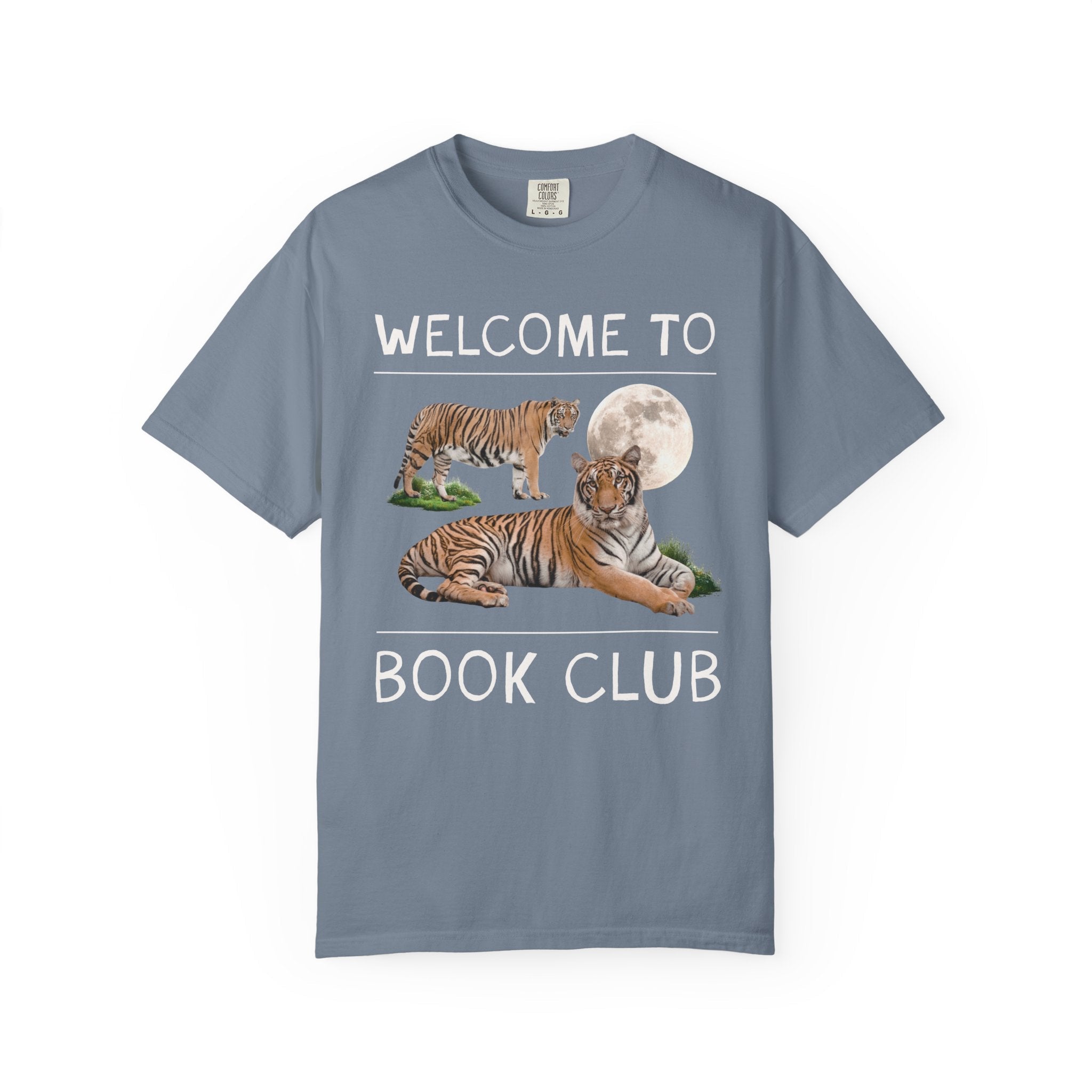 Bookish Tiger Tee Shirt: Welcome to Book Club - Opal and June