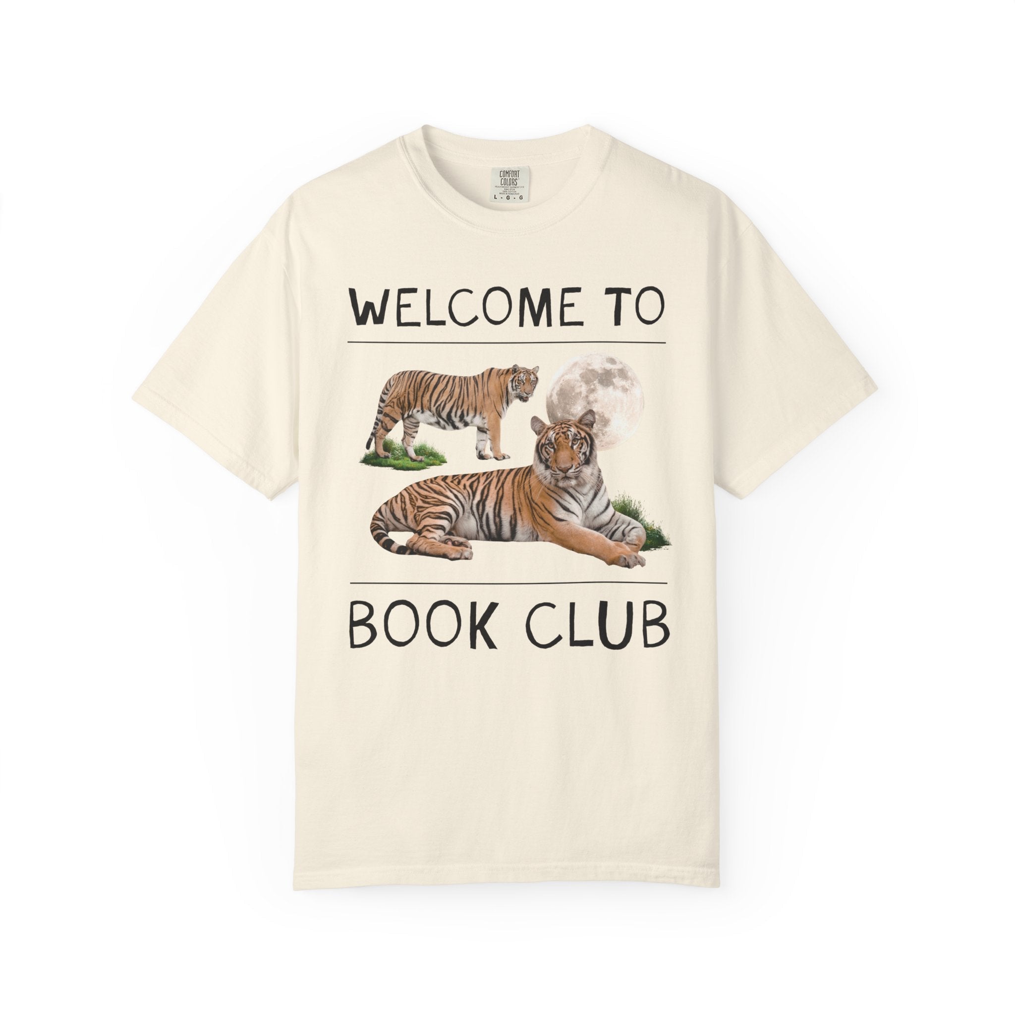 Bookish Tiger Tee Shirt: Welcome to Book Club - Opal and June