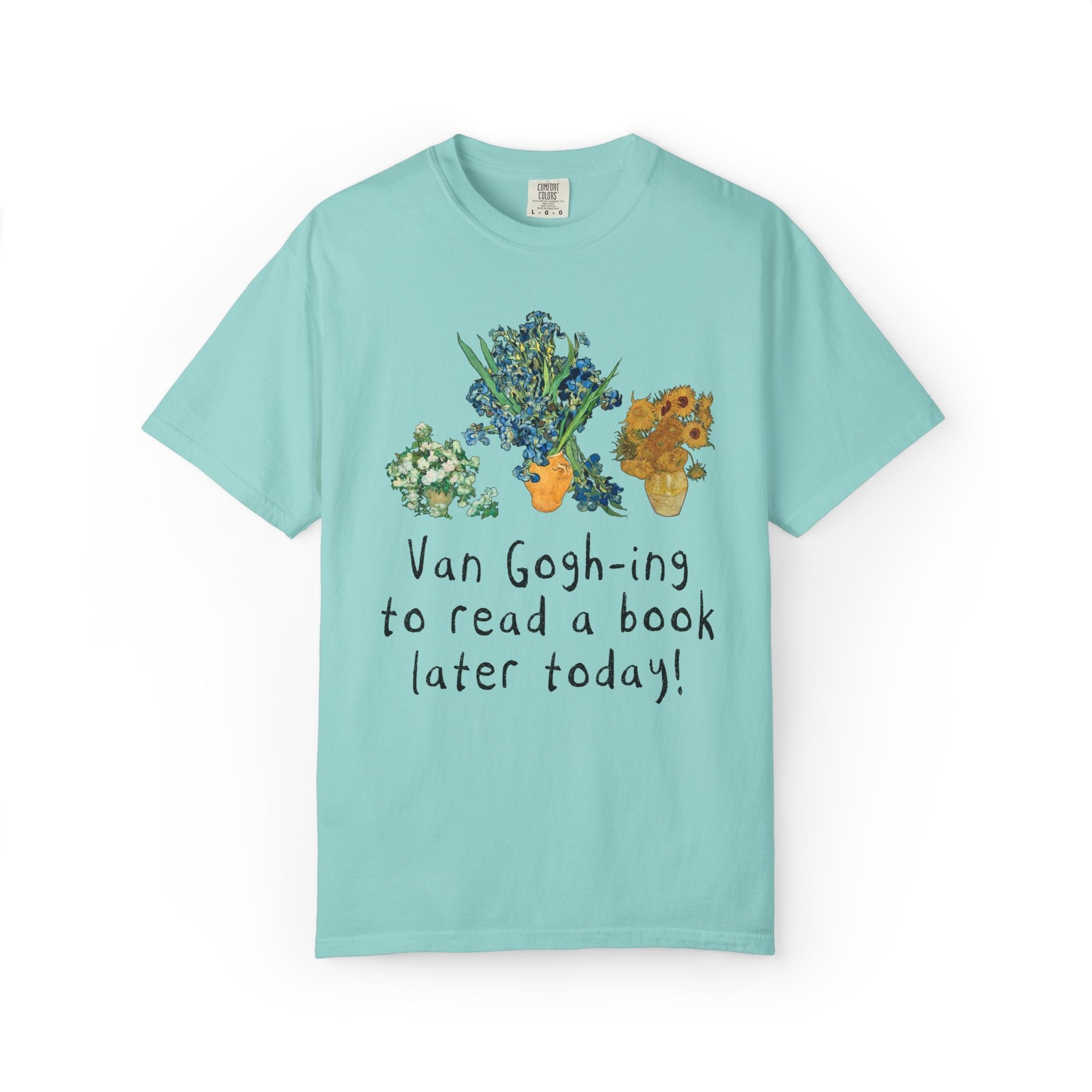 Bookish Vincent Van Gogh T-Shirt with Funny Saying: Silly Art History Lover T-Shirt for Romance Reader Who Loves Museums, Cute Bookworm Gift - Opal and June