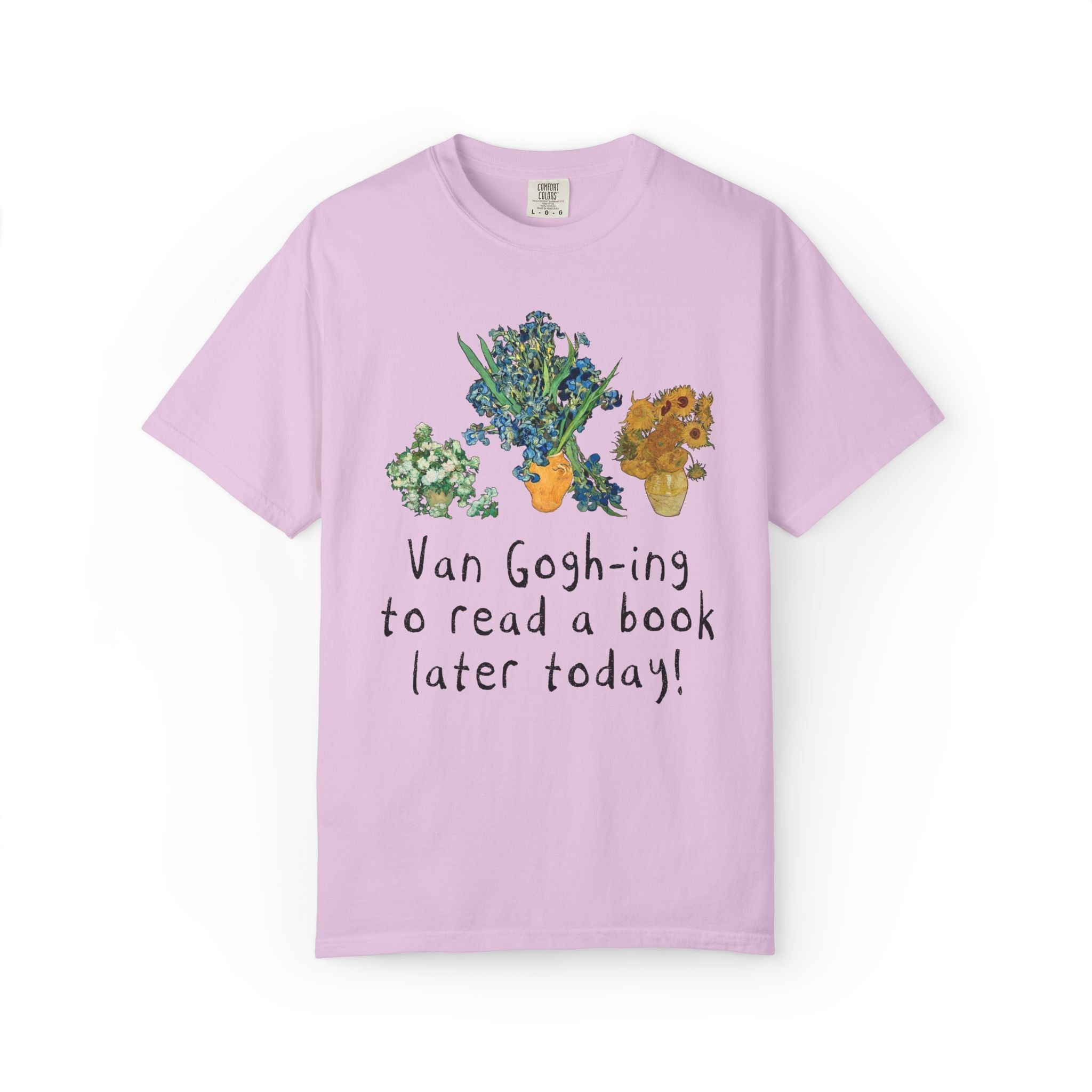 Bookish Vincent Van Gogh T-Shirt with Funny Saying: Silly Art History Lover T-Shirt for Romance Reader Who Loves Museums, Cute Bookworm Gift - Opal and June