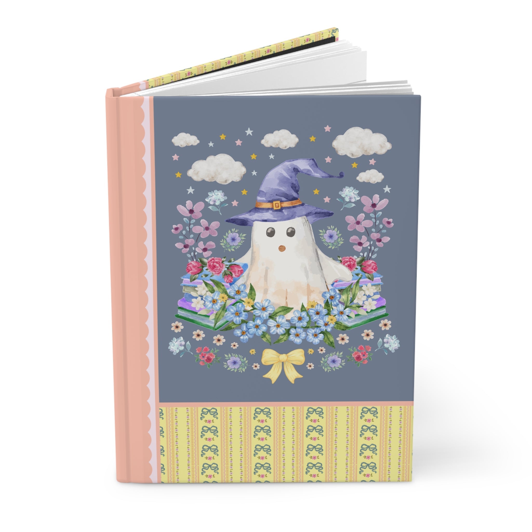Bookish Wildflower Ghost Notebook - Opal and June