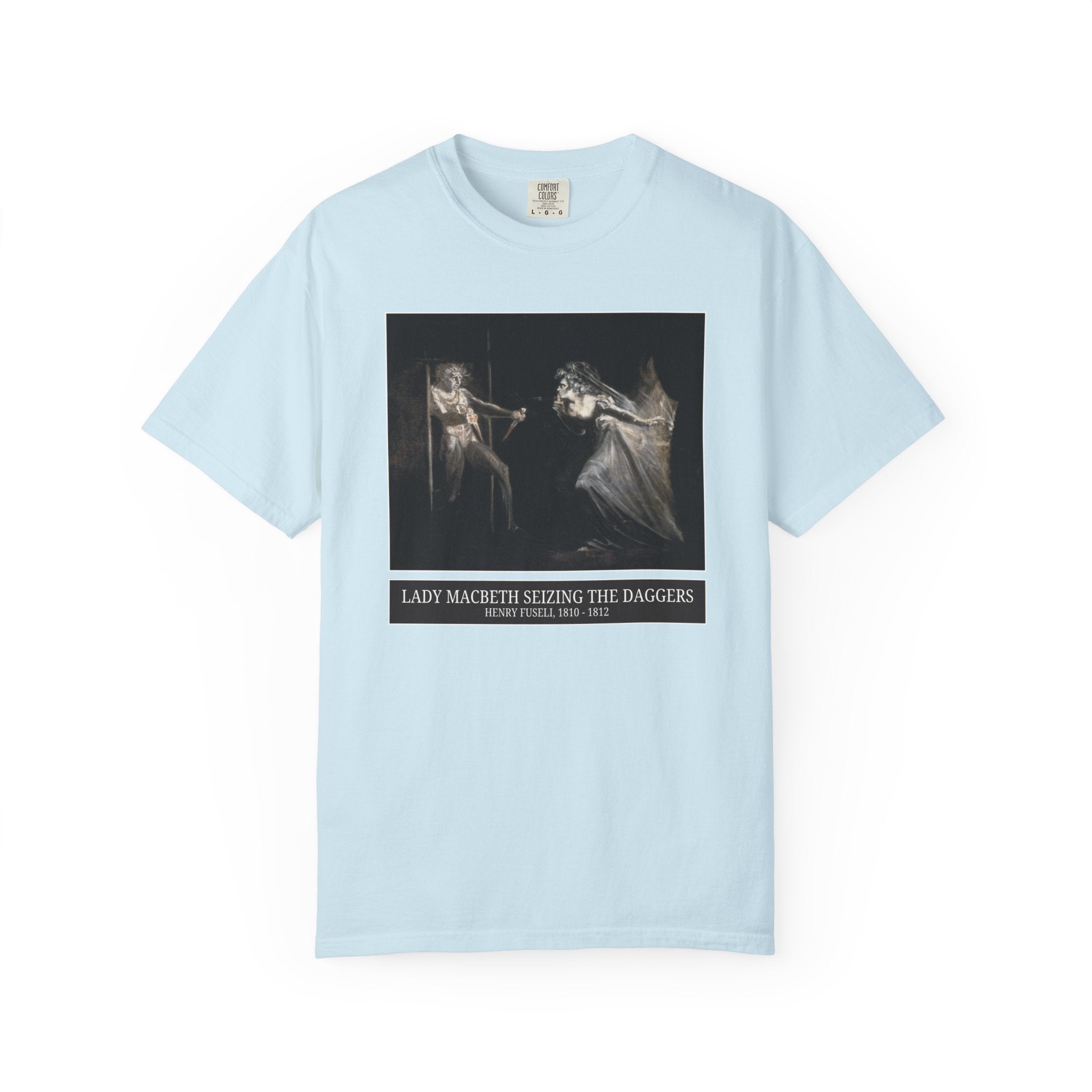 Bookish William Shakespeare English Teacher Art History Tee Shirt: Lady Macbeth Seizing the Daggers by Henry Fuseli, Book Lover Gift Idea - Opal and June