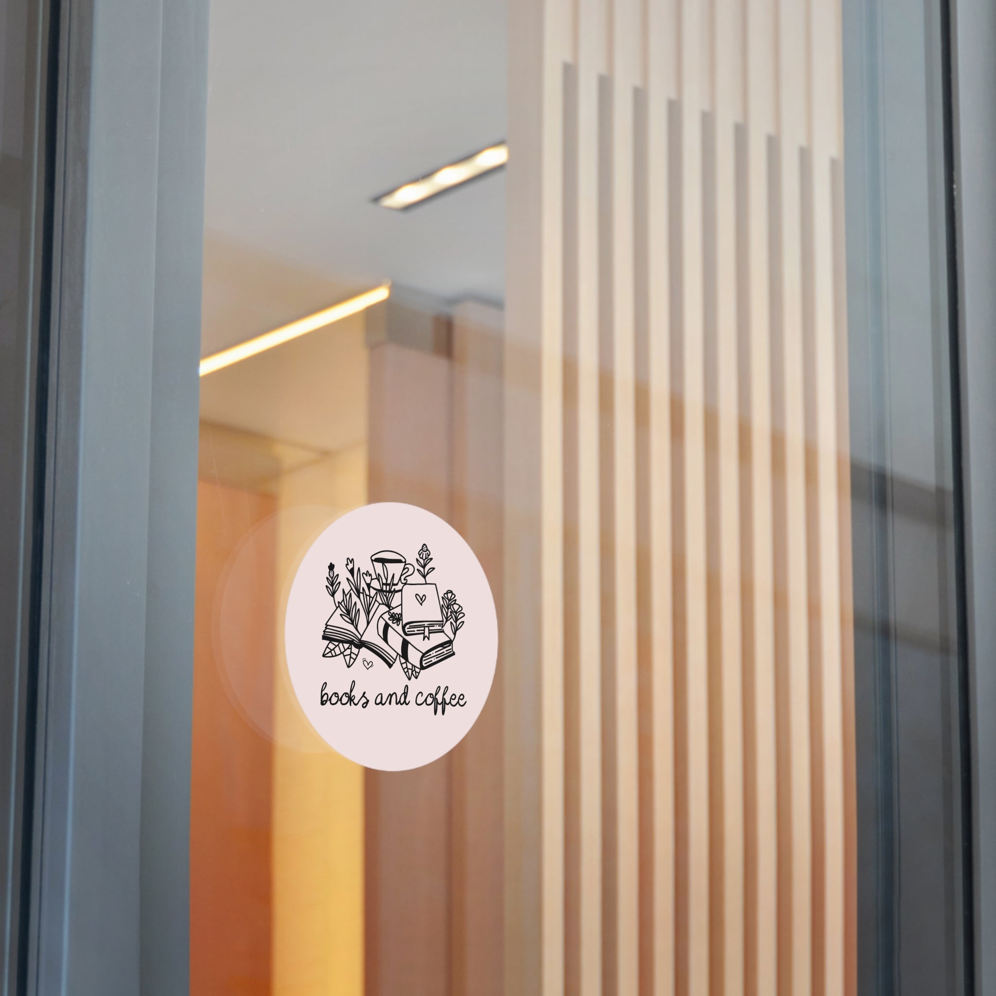 Books and Coffee Sticker with Flowers: Book Lover Gift Idea for Bookworm, Librarian Who Loves Coffee, Romance Reader Gift, Coffee Lover - Opal and June