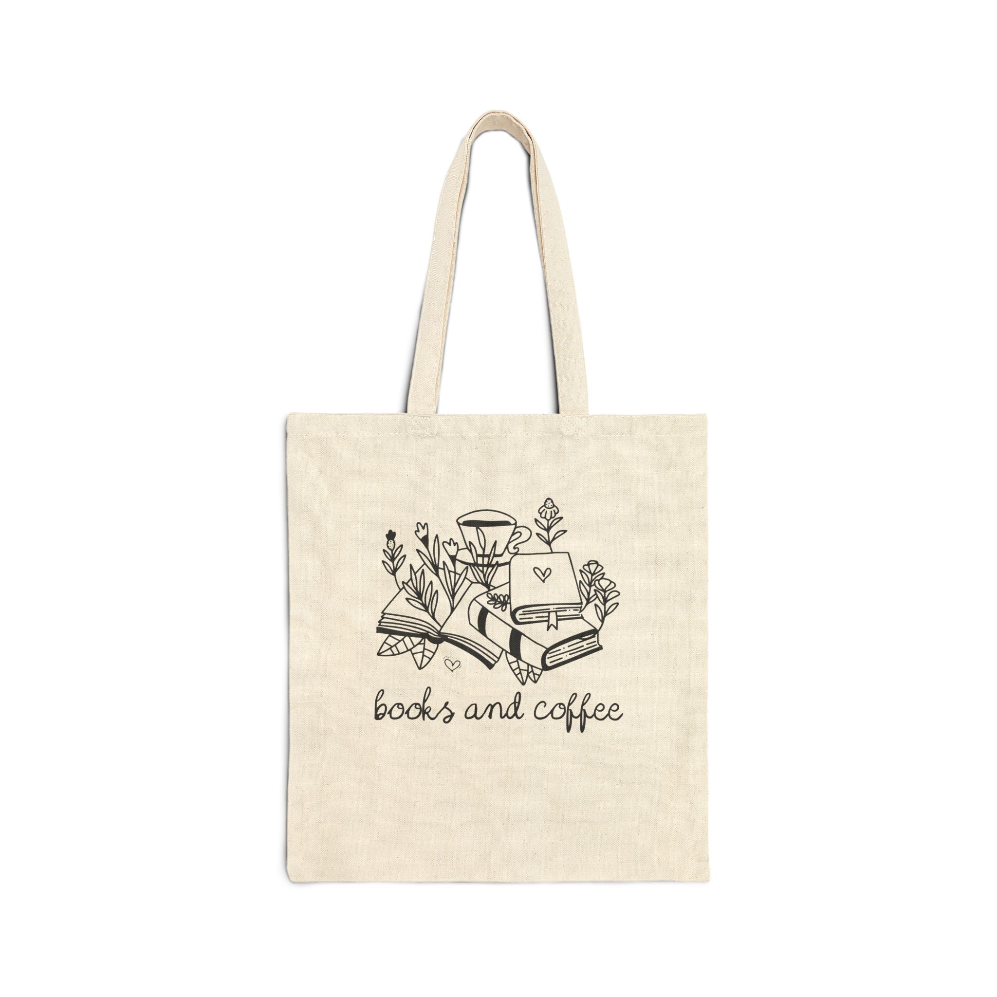 Books and Coffee Tote Bag - Opal and June