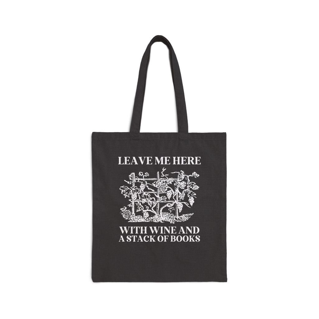 Books and Wine Tote Bag - Opal and June