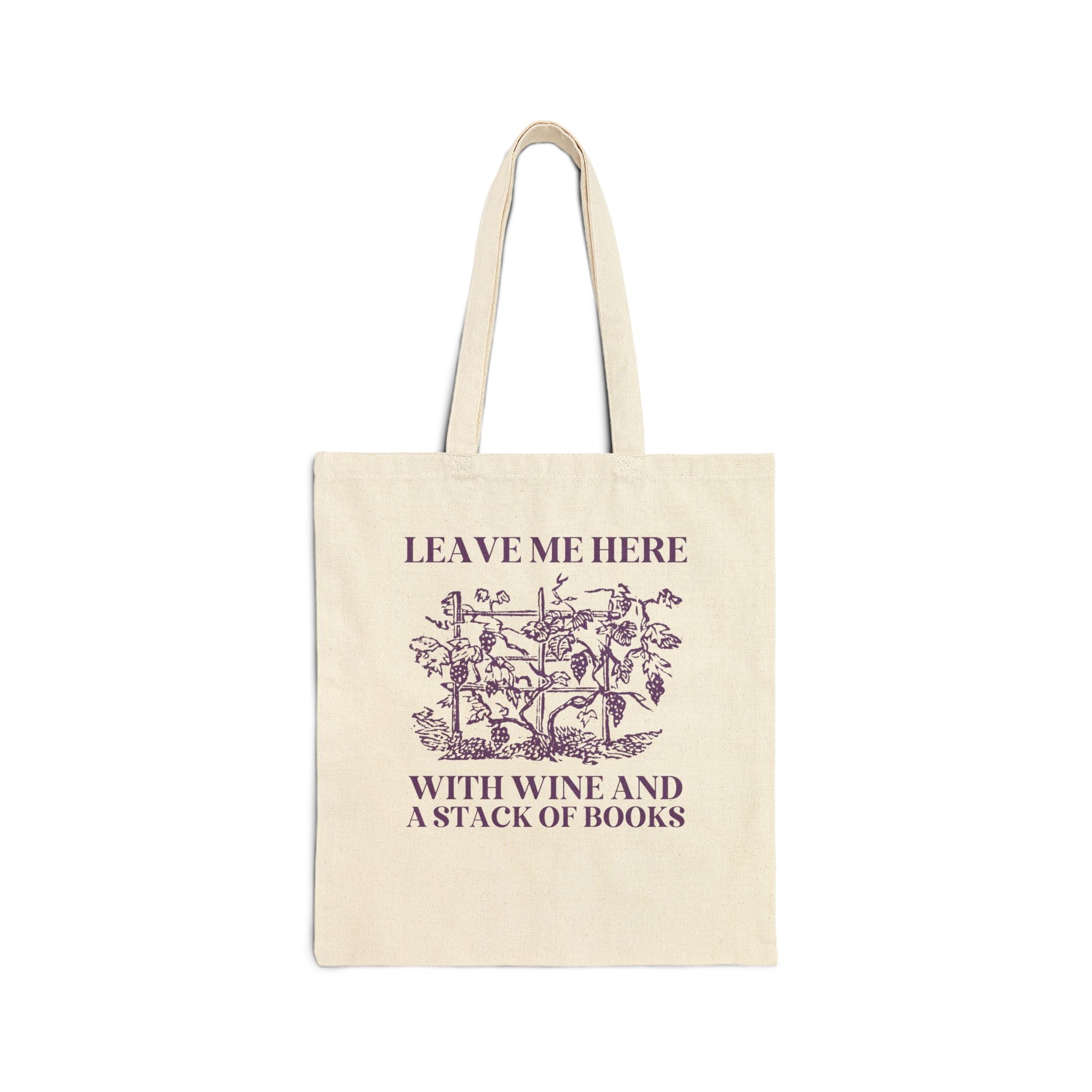 Books and Wine Tote Bag - Opal and June