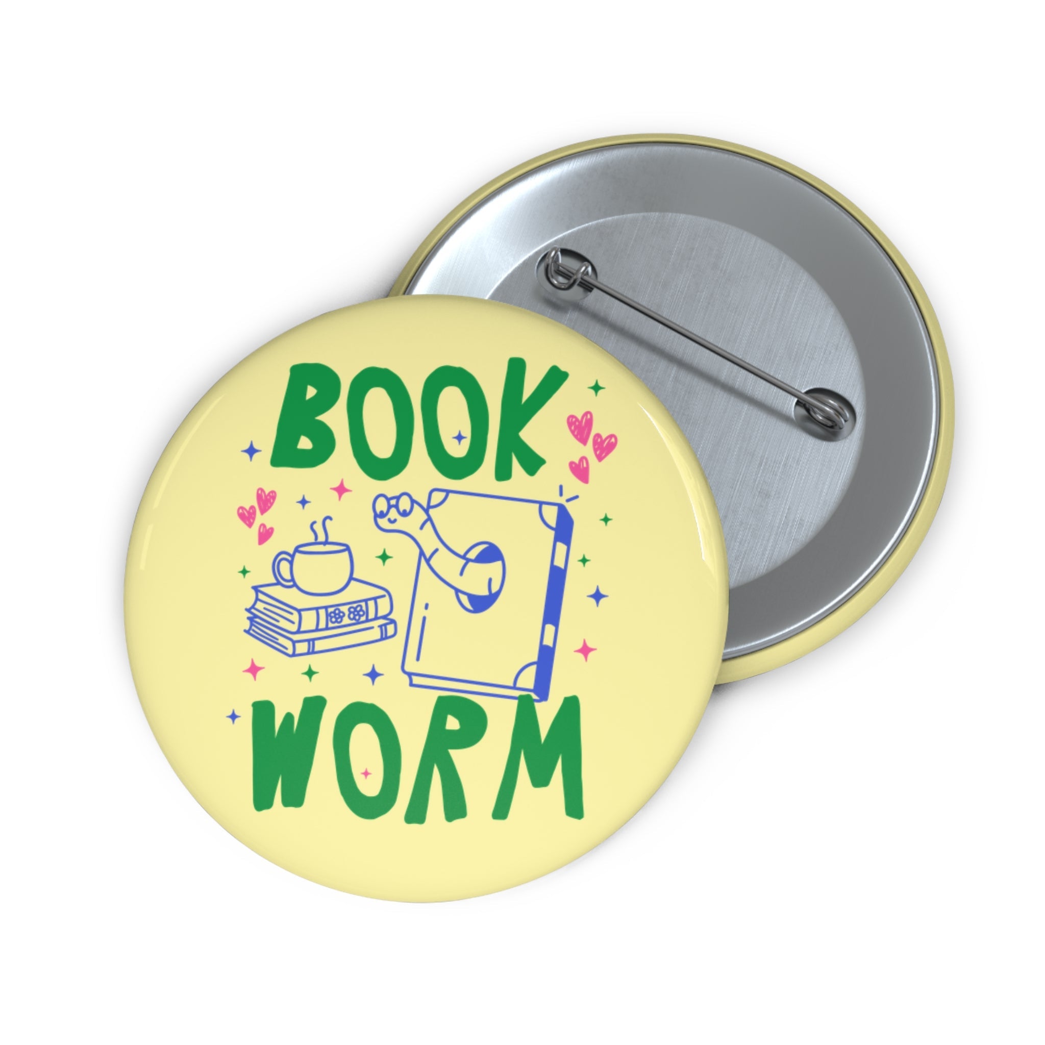 Bookworm Pinback Button - Opal and June