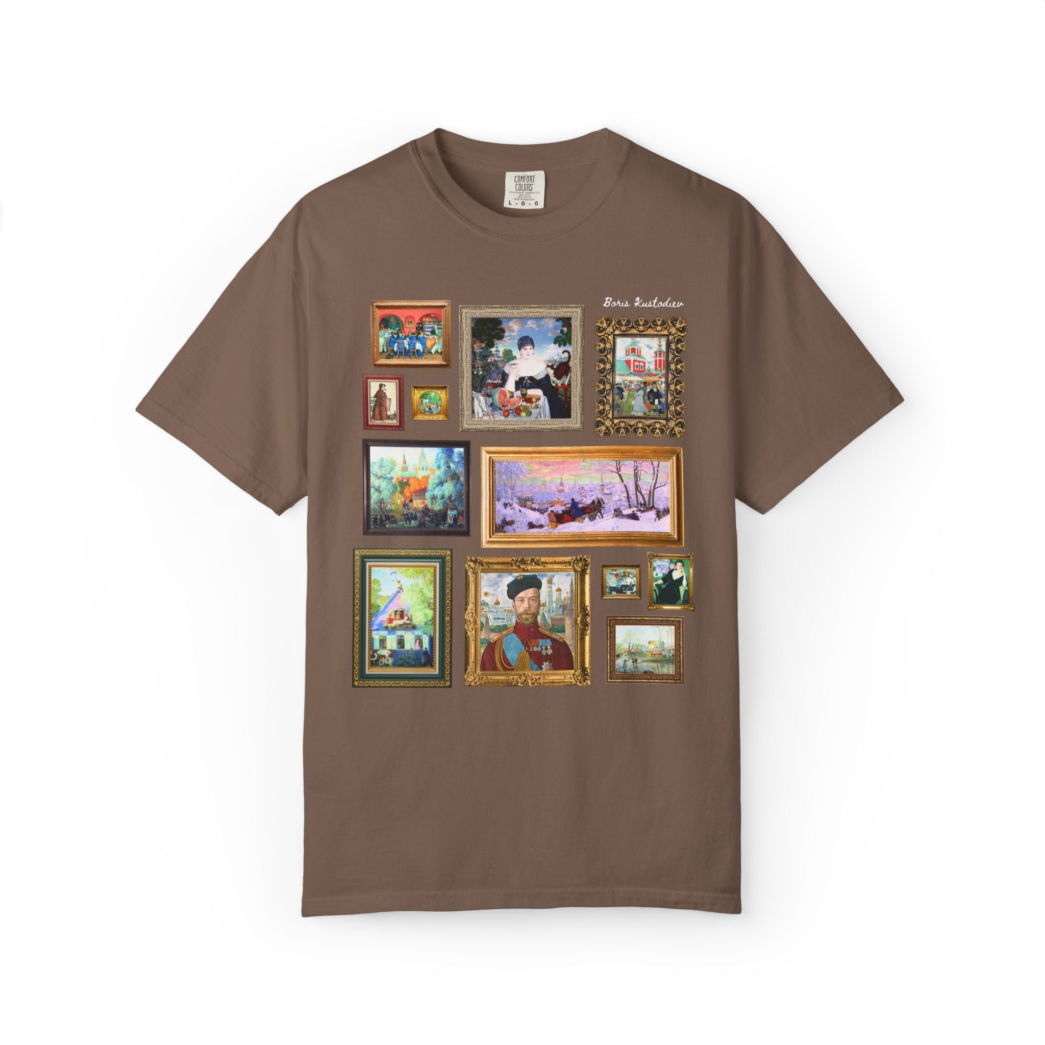 Boris Kustodiev Art History Buff Tee Shirt, Famous Russian Modernist Art, Tsar Nicholas II Painting, 19th Century Early 1900s History Buff - Opal and June