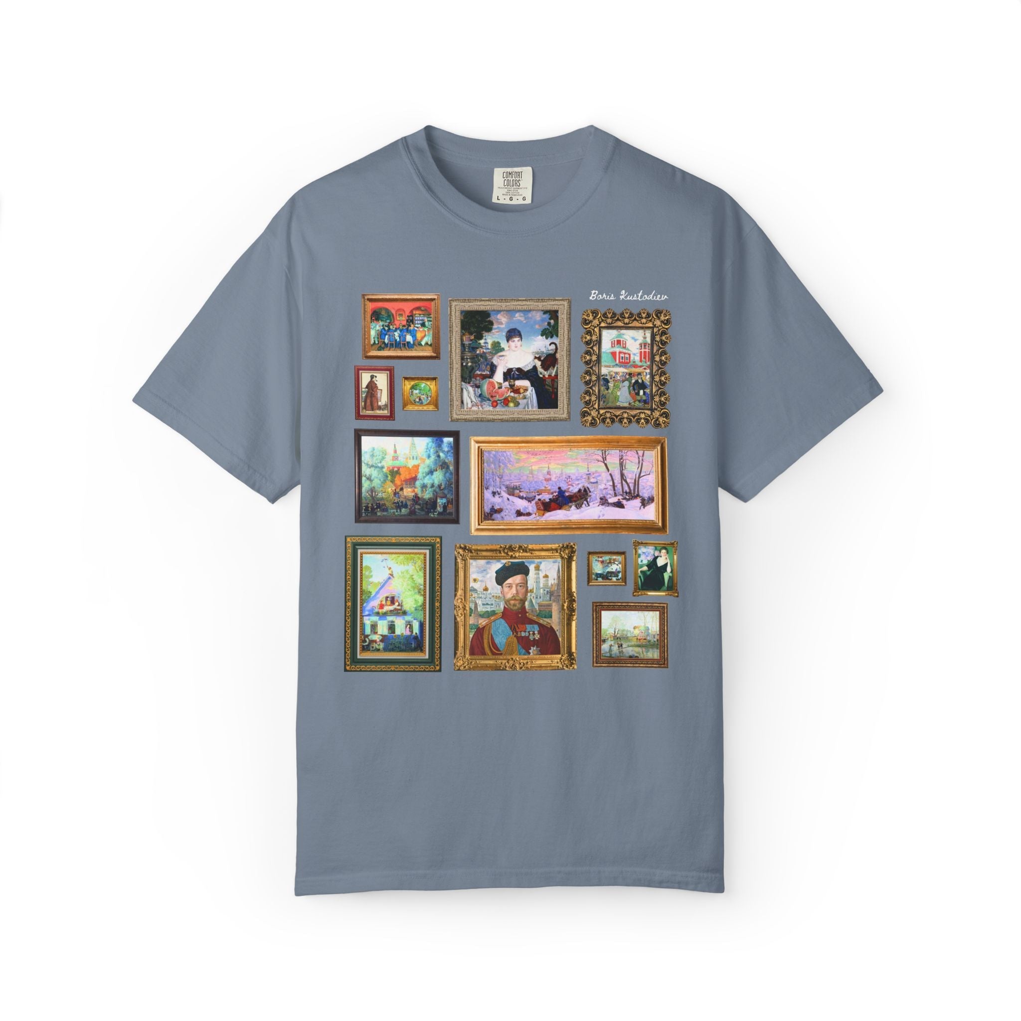Boris Kustodiev Art History Buff Tee Shirt, Famous Russian Modernist Art, Tsar Nicholas II Painting, 19th Century Early 1900s History Buff - Opal and June