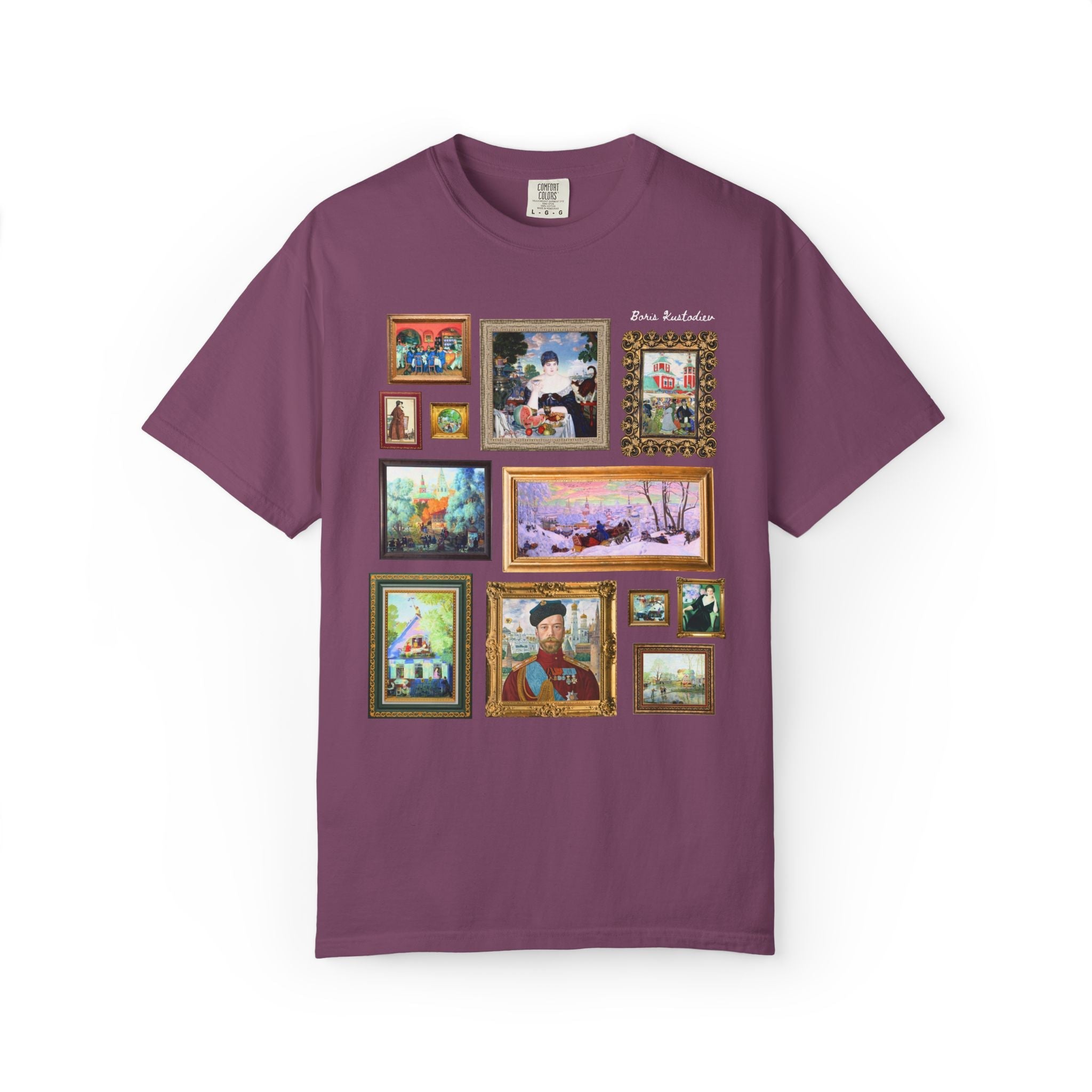 Boris Kustodiev Art History Buff Tee Shirt, Famous Russian Modernist Art, Tsar Nicholas II Painting, 19th Century Early 1900s History Buff - Opal and June